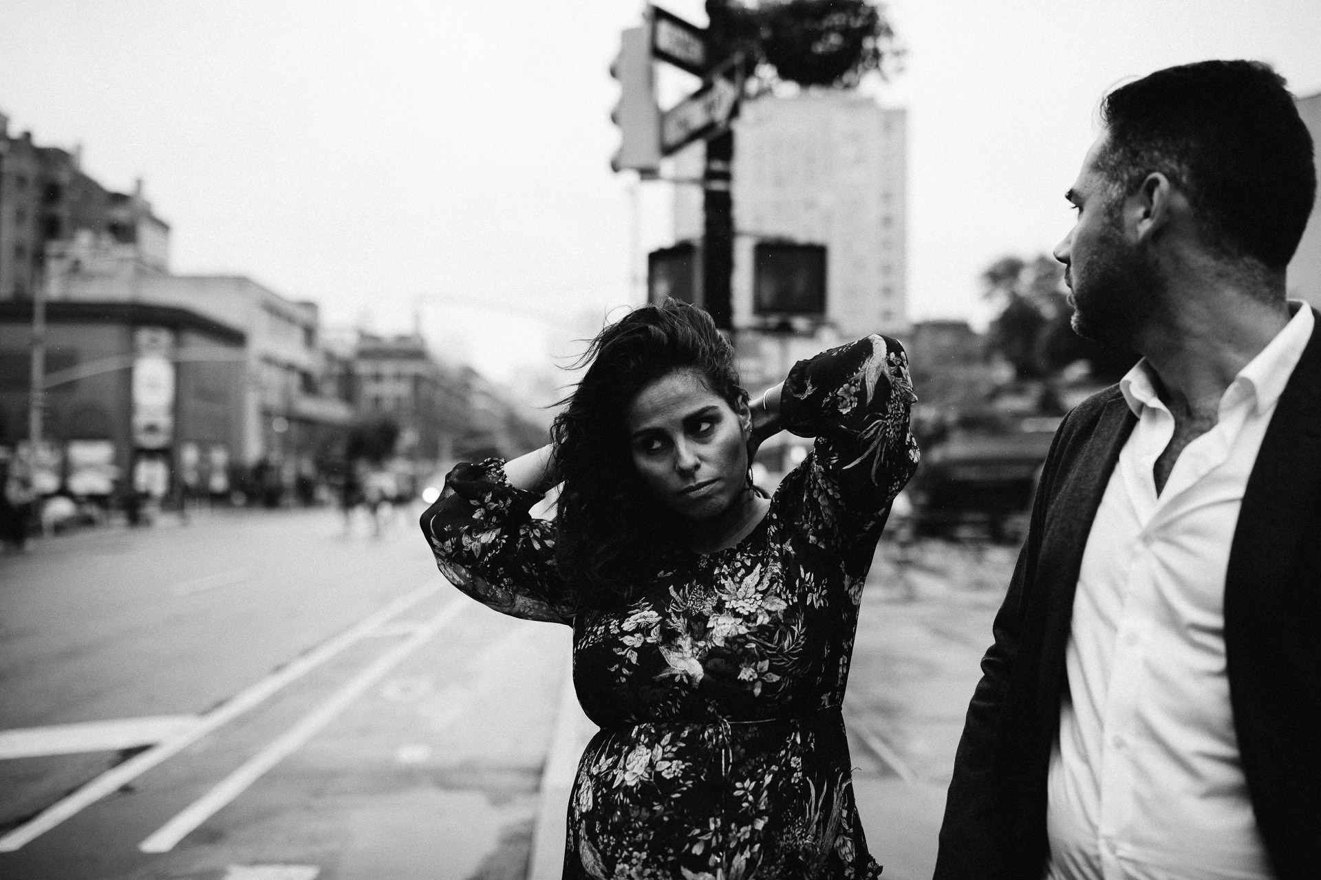 Rime Arodaki & Greg Finck Fall Engagement in West Village, New York City by Jean-Laurent Gaudy