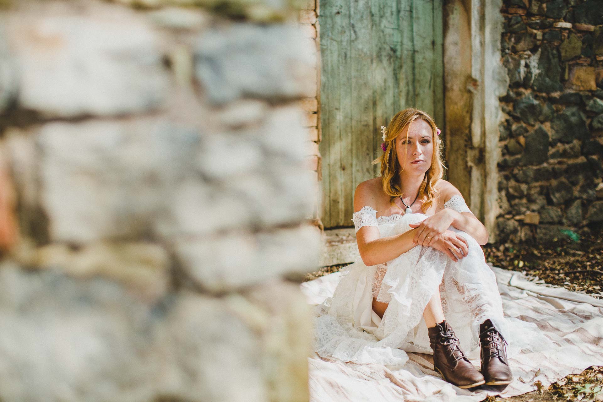 Lea & David Americana Folk Wedding France by Jean-Laurent Gaudy Photography