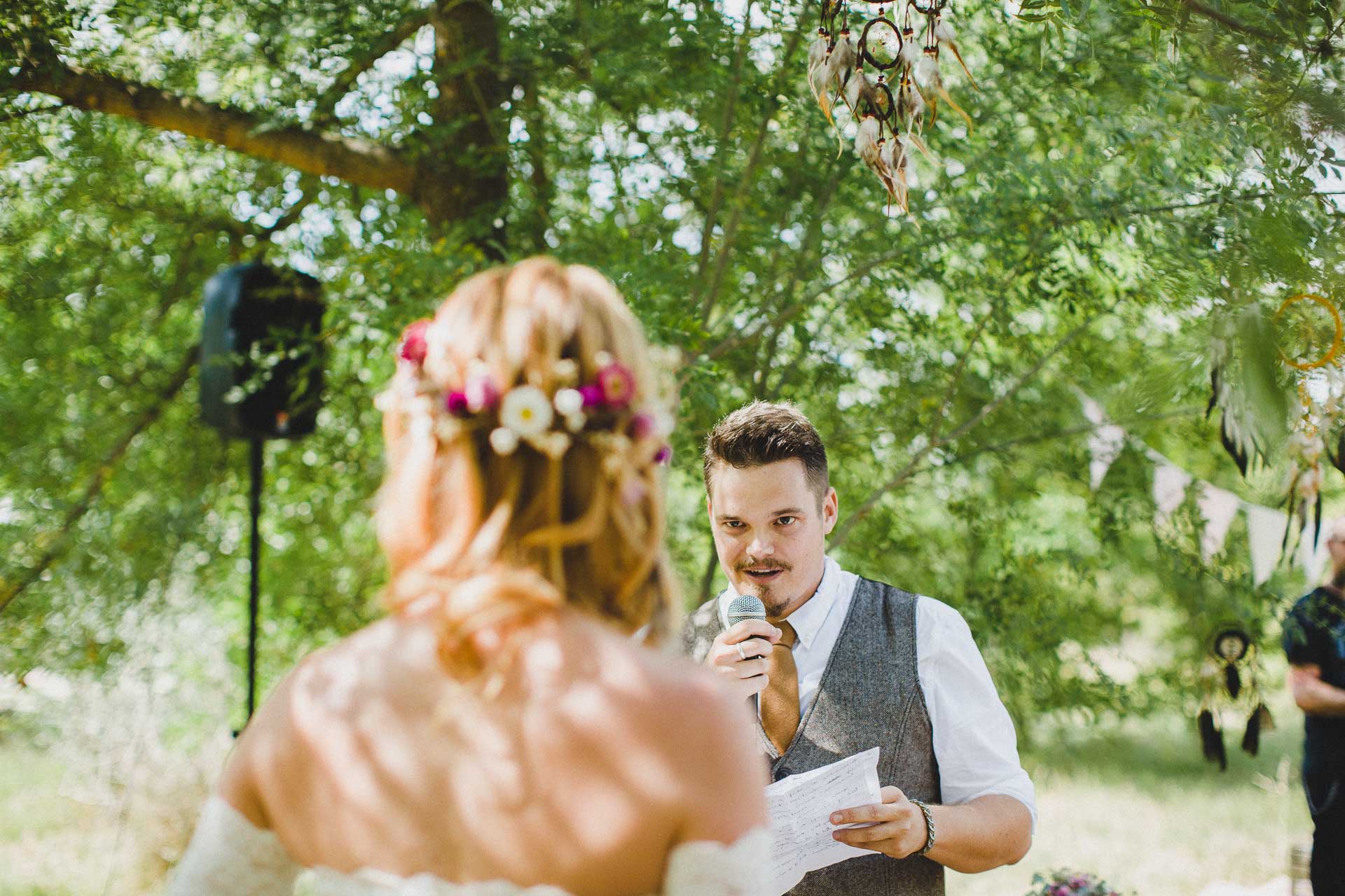 Lea & David Americana Folk Wedding France by Jean-Laurent Gaudy Photography
