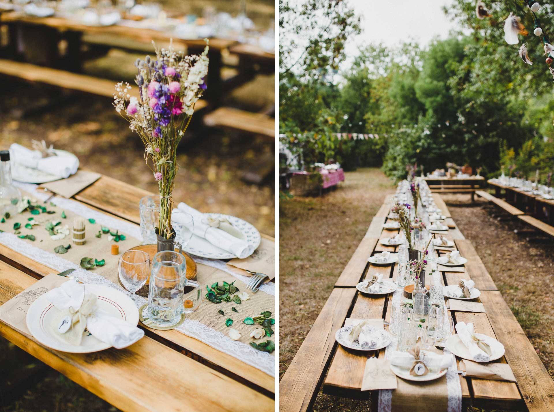 Lea & David Americana Folk Wedding France by Jean-Laurent Gaudy Photography
