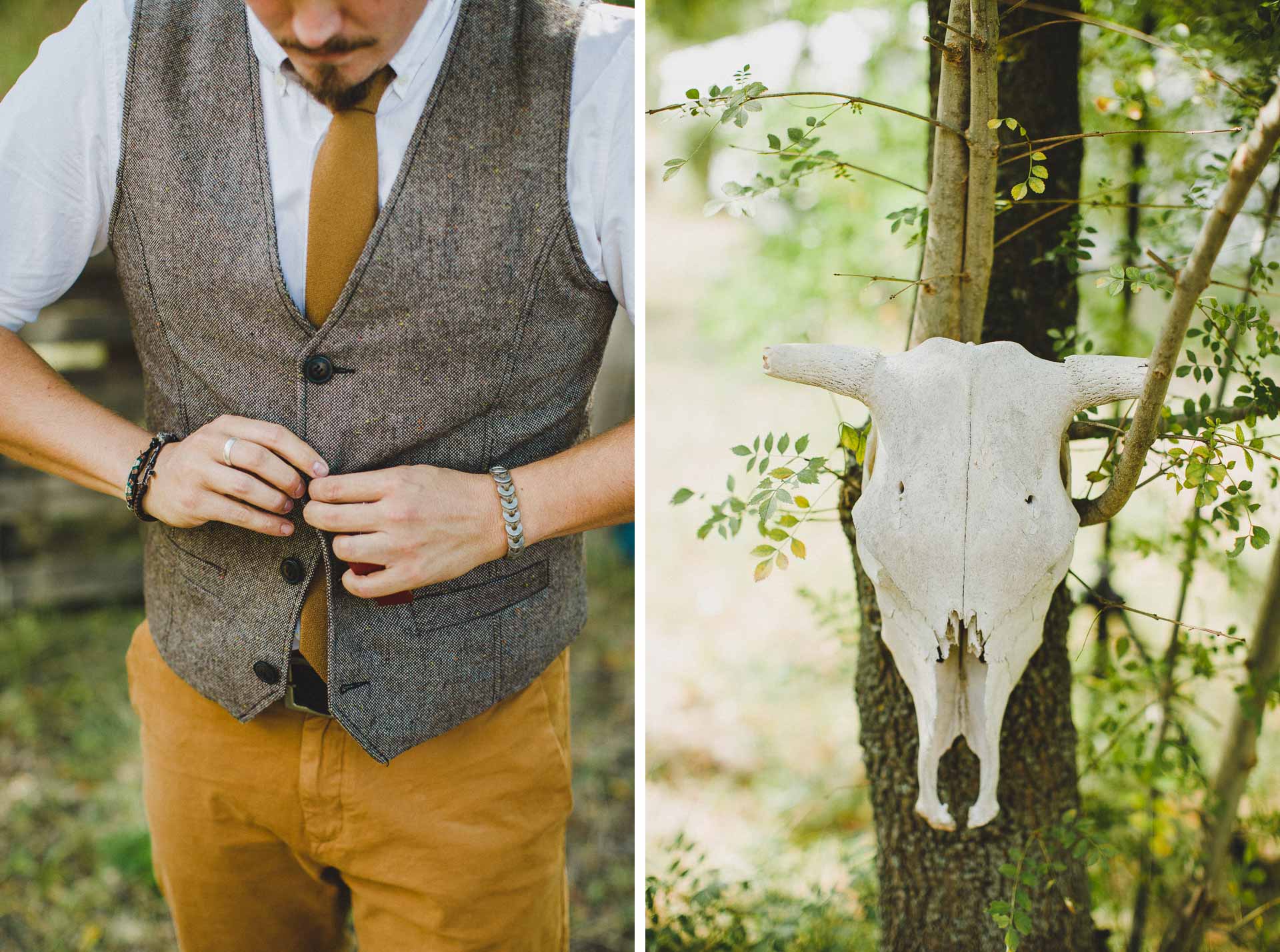 Lea & David Americana Folk Wedding France by Jean-Laurent Gaudy Photography