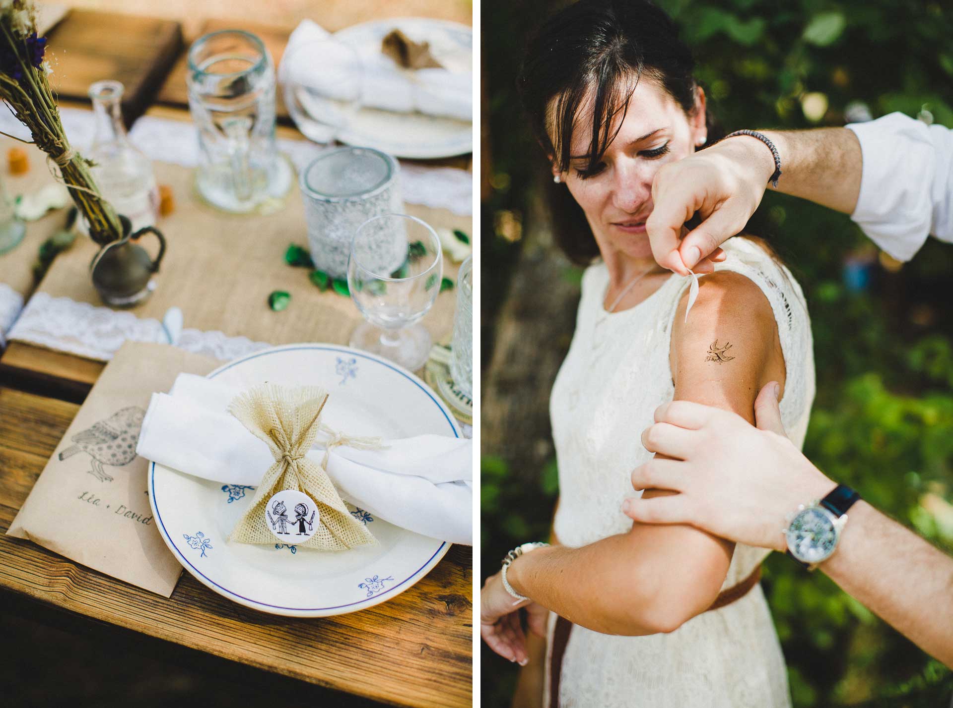 Lea & David Americana Folk Wedding France by Jean-Laurent Gaudy Photography