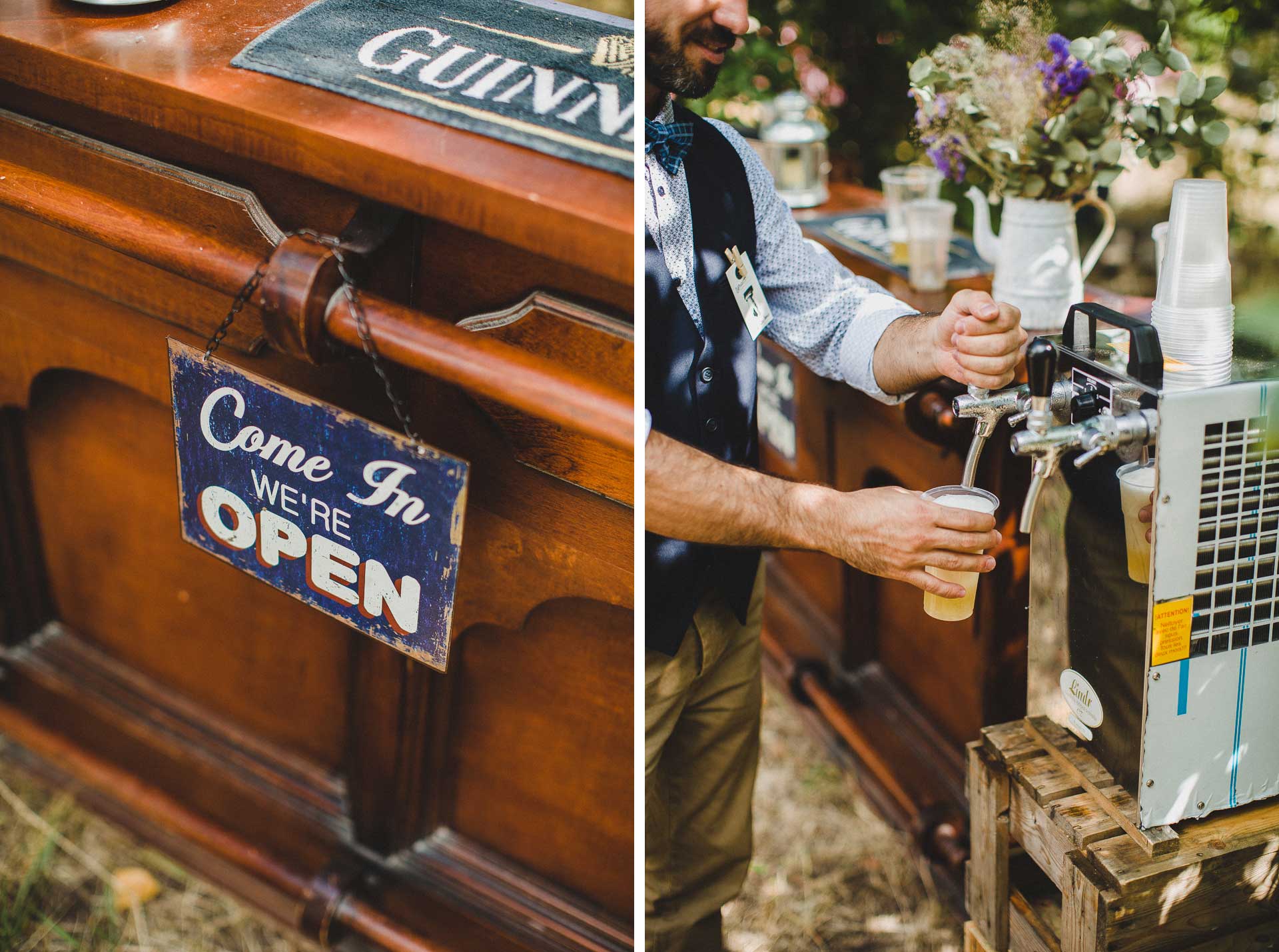Lea & David Americana Folk Wedding France by Jean-Laurent Gaudy Photography