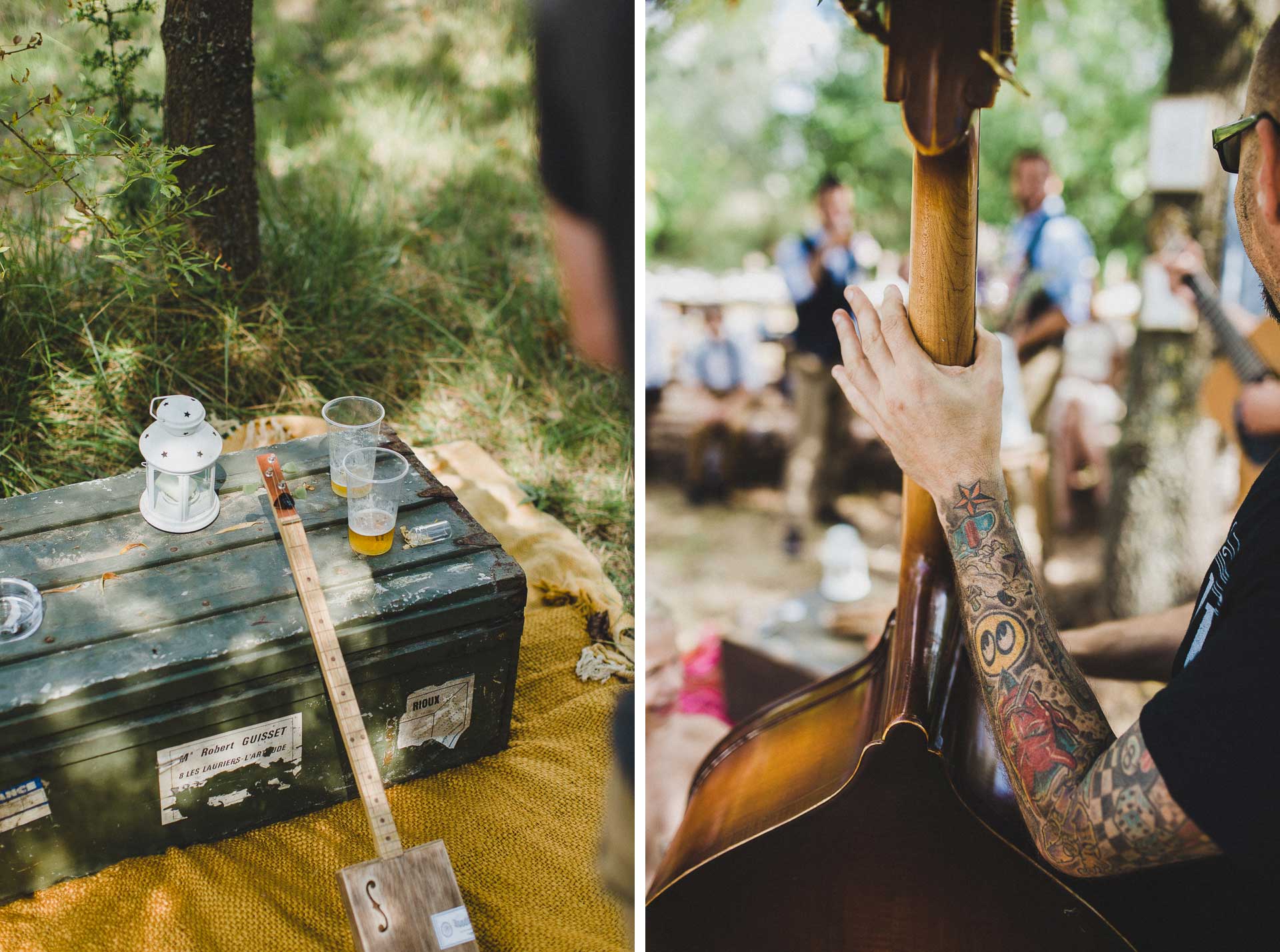 Lea & David Americana Folk Wedding France by Jean-Laurent Gaudy Photography