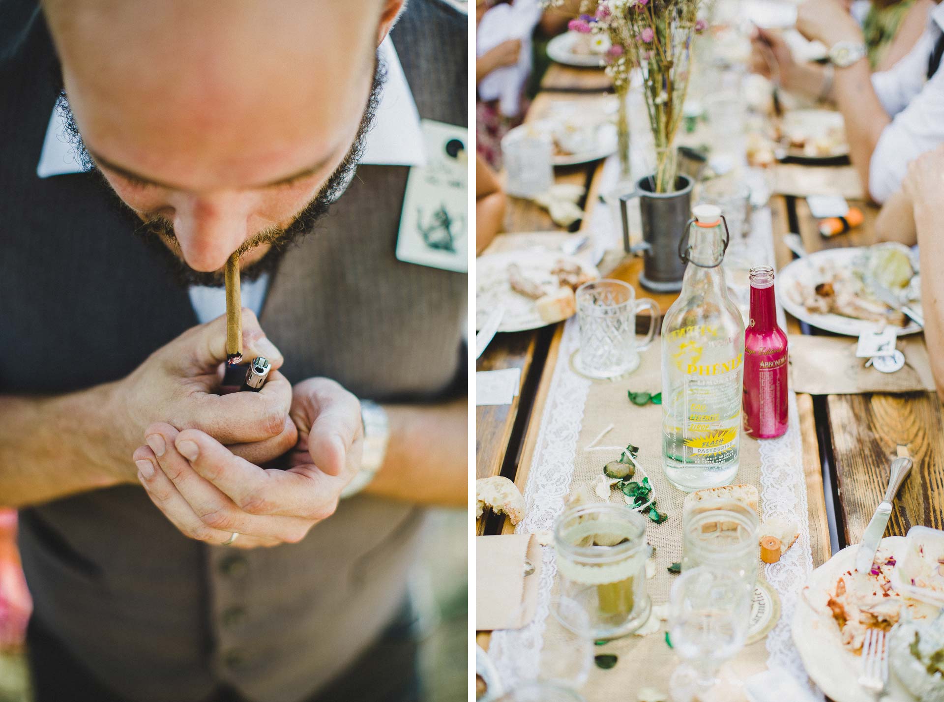 Lea & David Americana Folk Wedding France by Jean-Laurent Gaudy Photography
