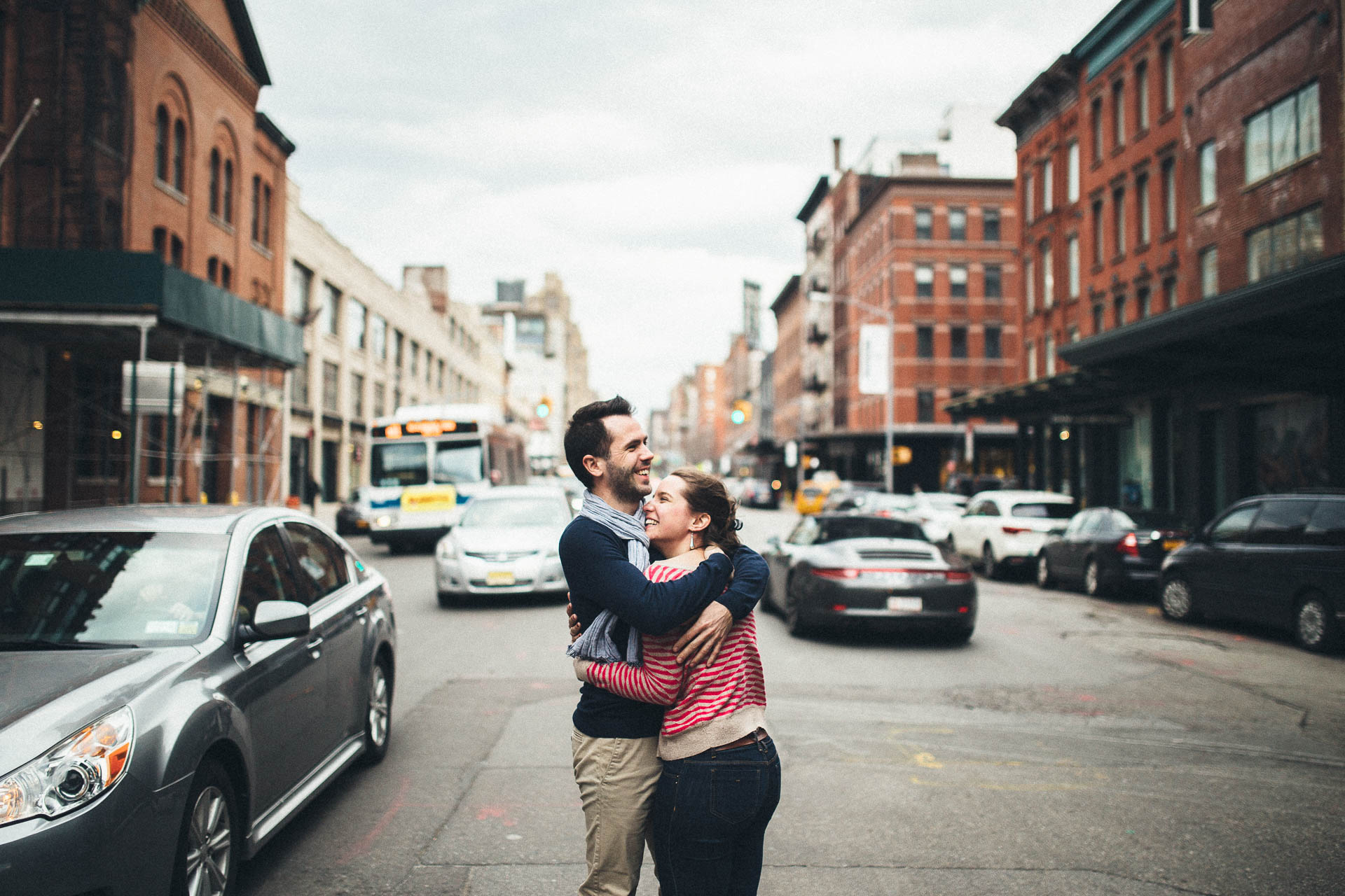 Anne & Jeremy Meatpacking Engagement New York by Jean-Laurent Gaudy Photography