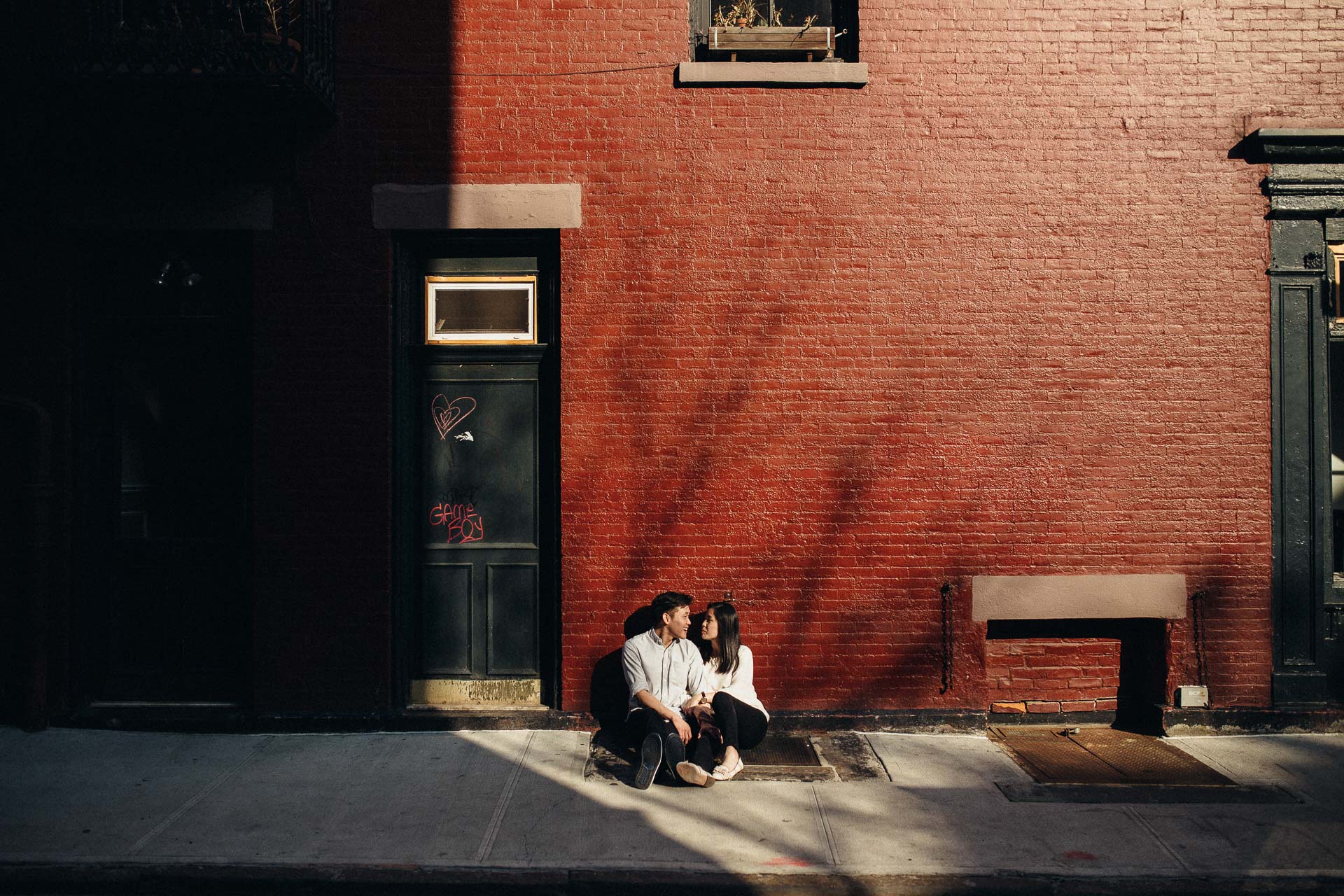 Jean & Mike Engagement Session in West Village, New York . Jean-Laurent Gaudy Photography