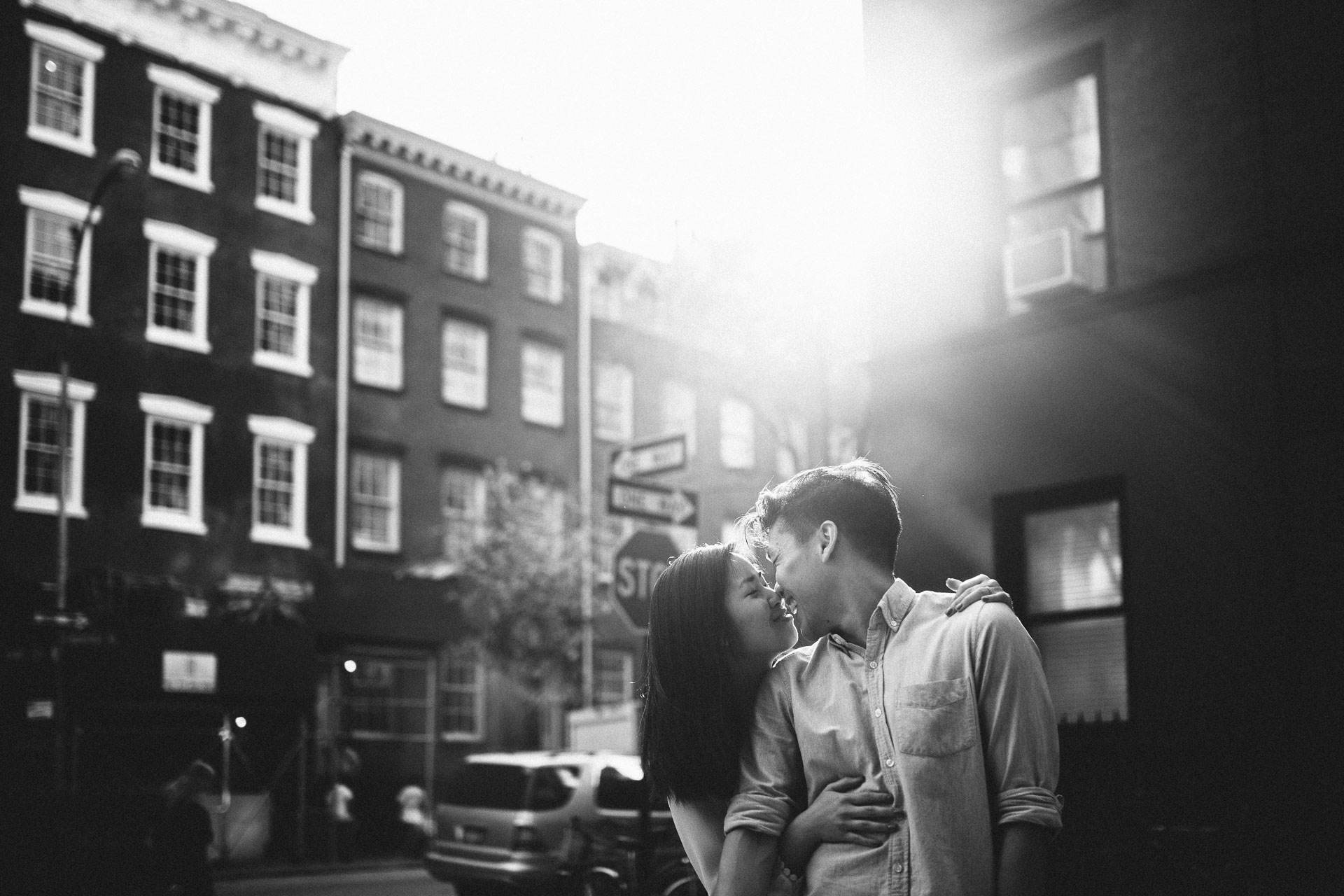 Jean & Mike Engagement Session in West Village, New York . Jean-Laurent Gaudy Photography