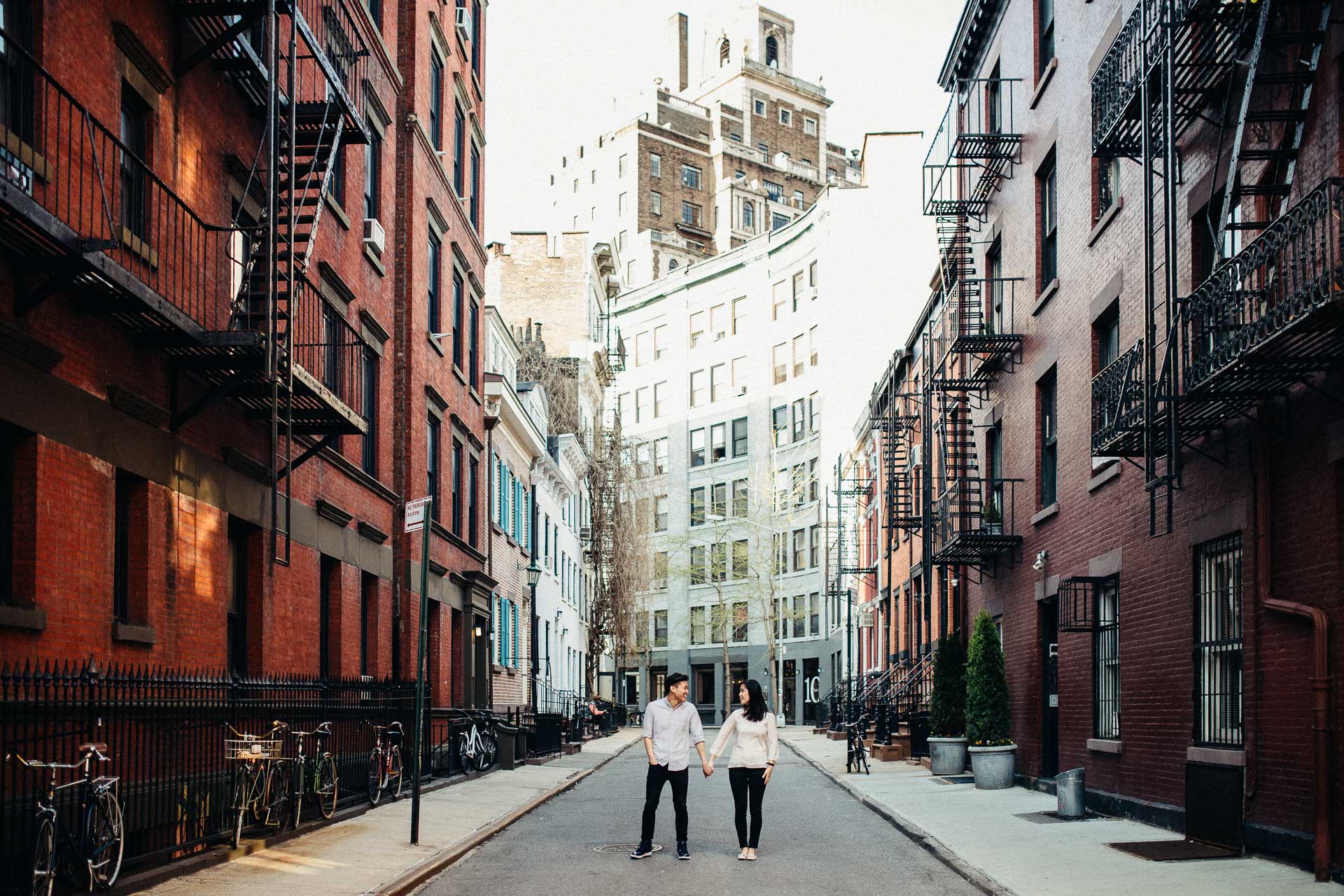 Jean & Mike Engagement Session in West Village, New York . Jean-Laurent Gaudy Photography