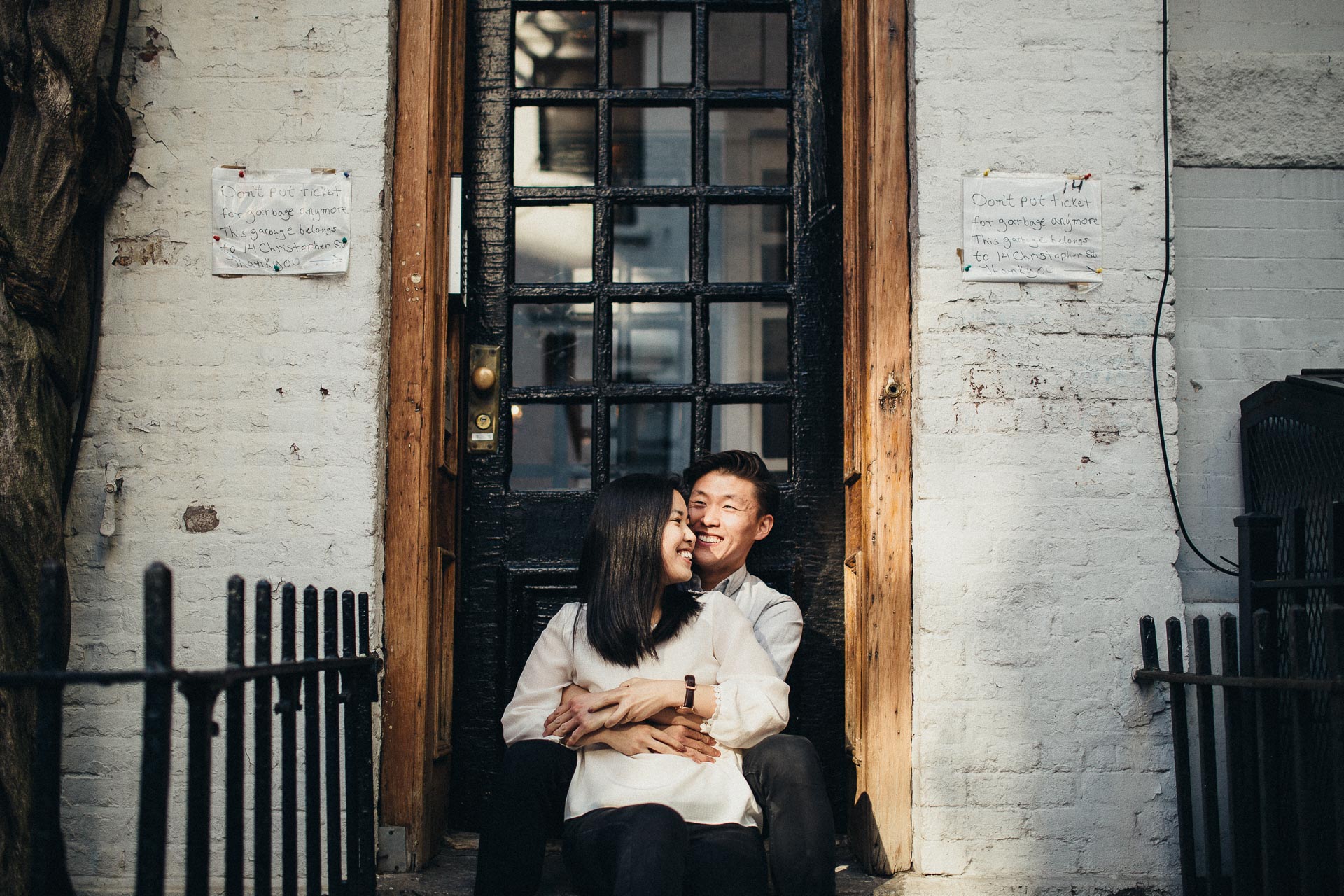 Jean & Mike Engagement Session in West Village, New York . Jean-Laurent Gaudy Photography