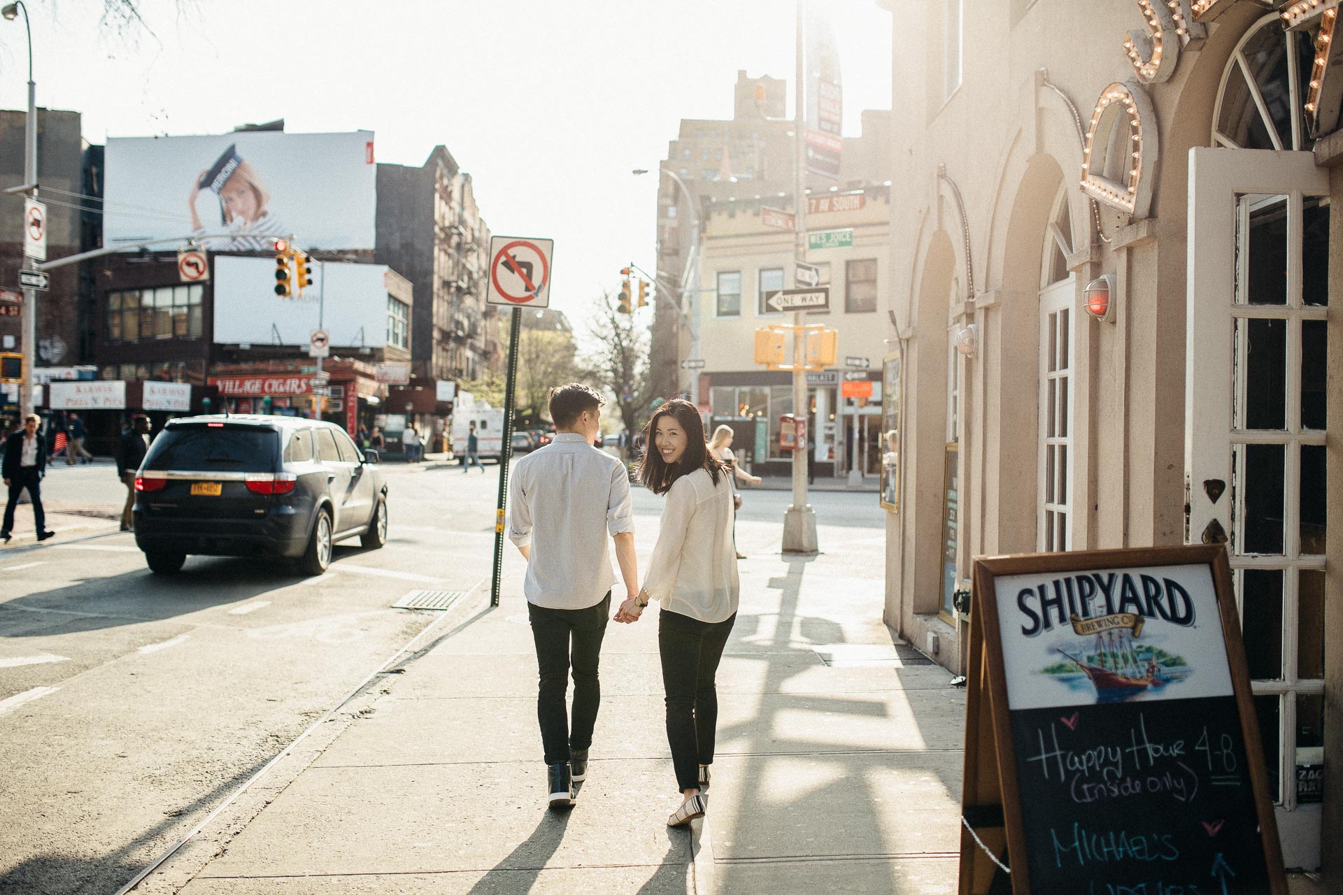 Jean & Mike Engagement Session in West Village, New York . Jean-Laurent Gaudy Photography
