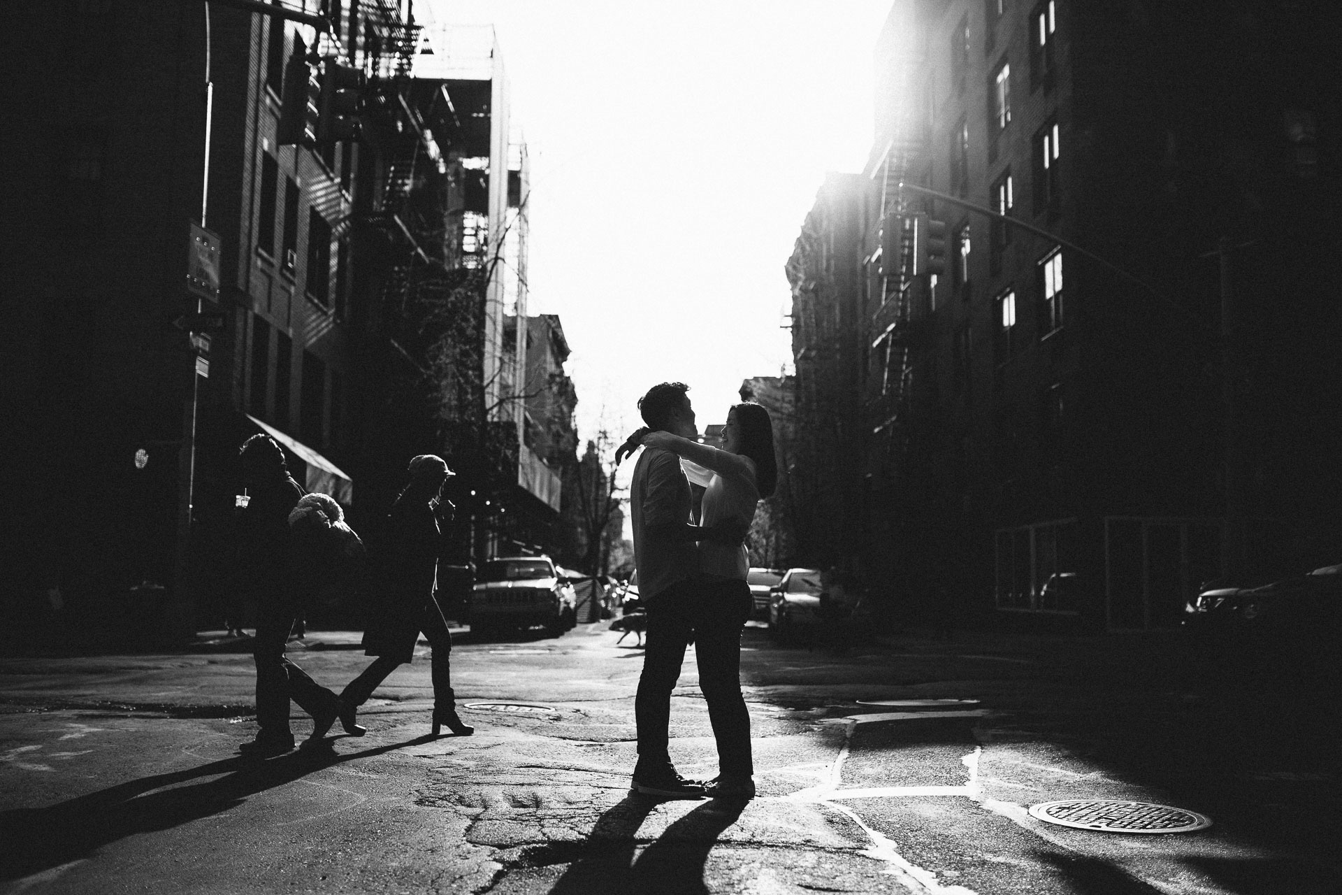 Jean & Mike Engagement Session in West Village, New York . Jean-Laurent Gaudy Photography