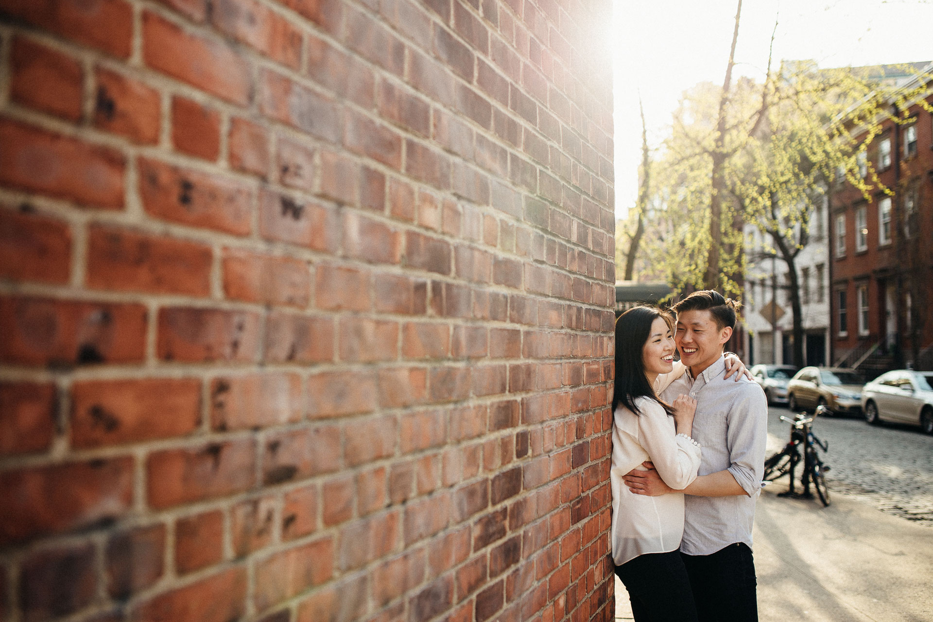 Jean & Mike Engagement Session in West Village, New York . Jean-Laurent Gaudy Photography