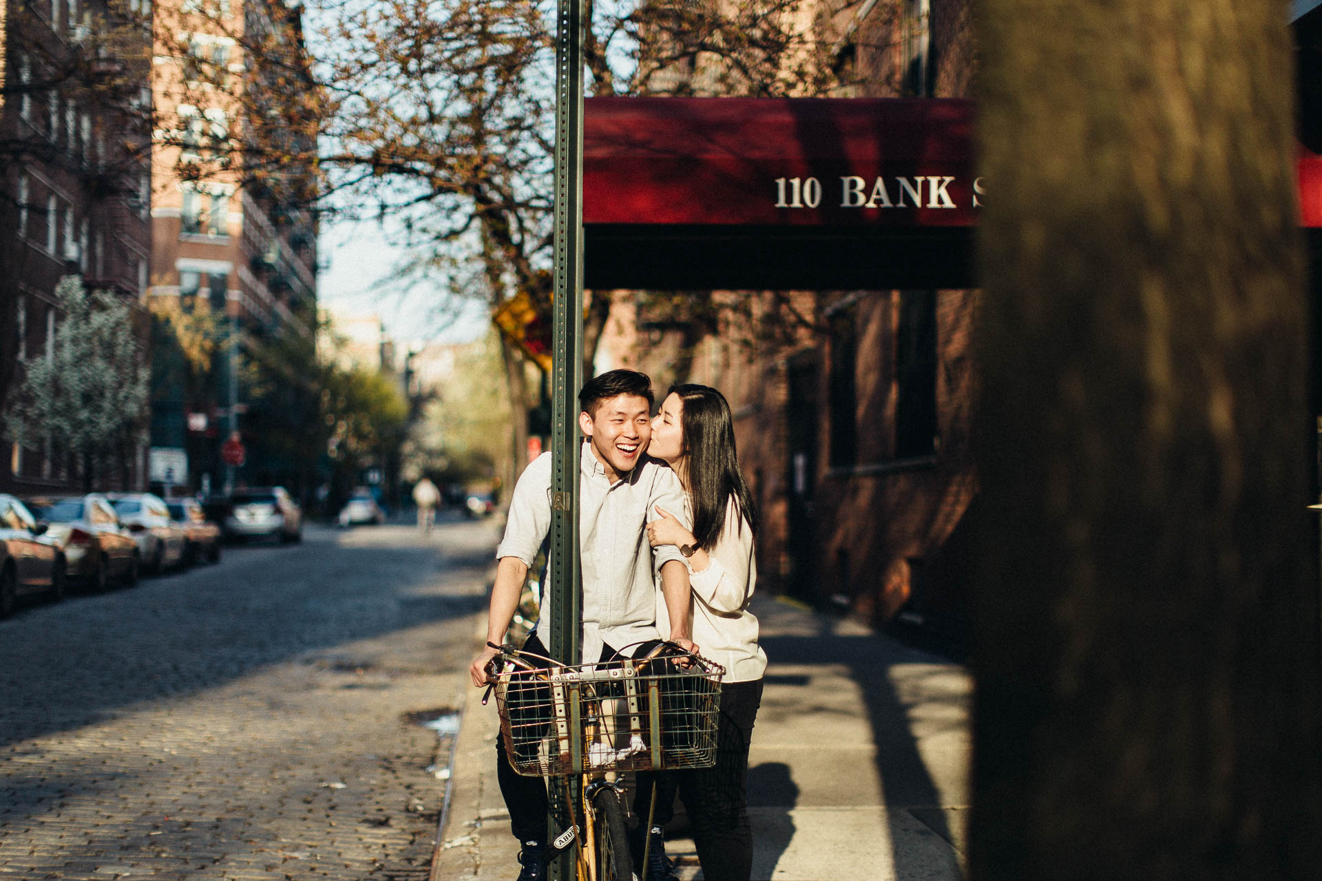 Jean & Mike Engagement Session in West Village, New York . Jean-Laurent Gaudy Photography