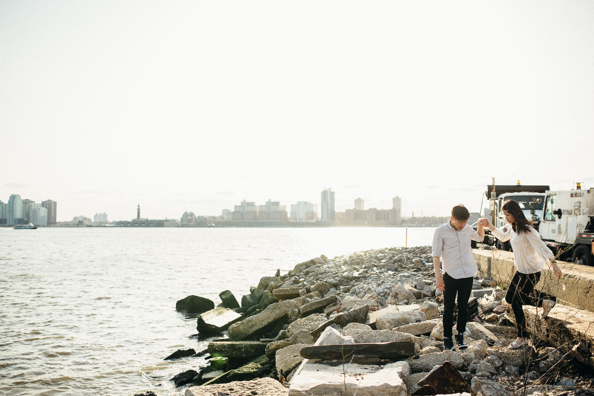 Jean & Mike Engagement Session in West Village, New York . Jean-Laurent Gaudy Photography