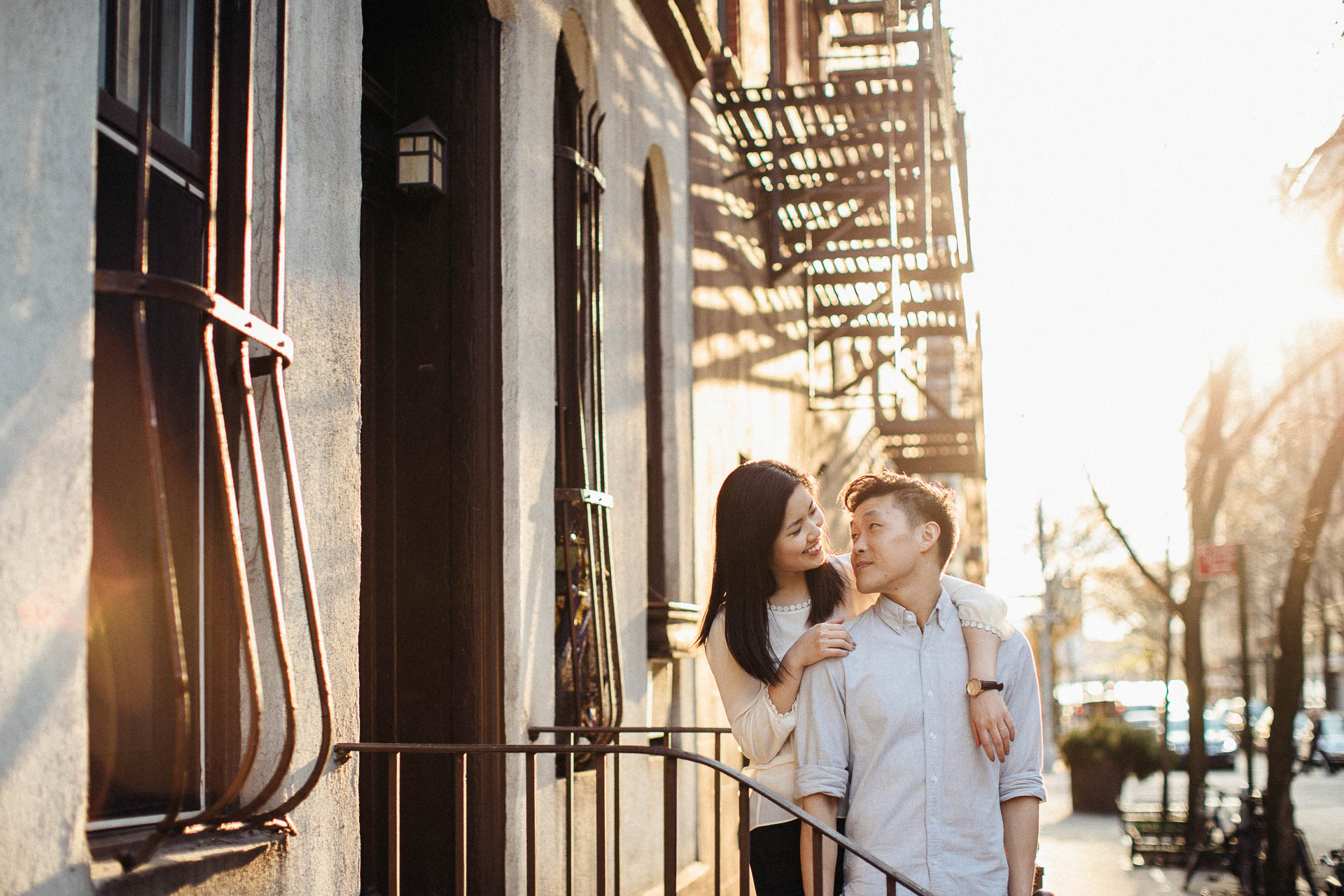 Jean & Mike Engagement Session in West Village, New York . Jean-Laurent Gaudy Photography