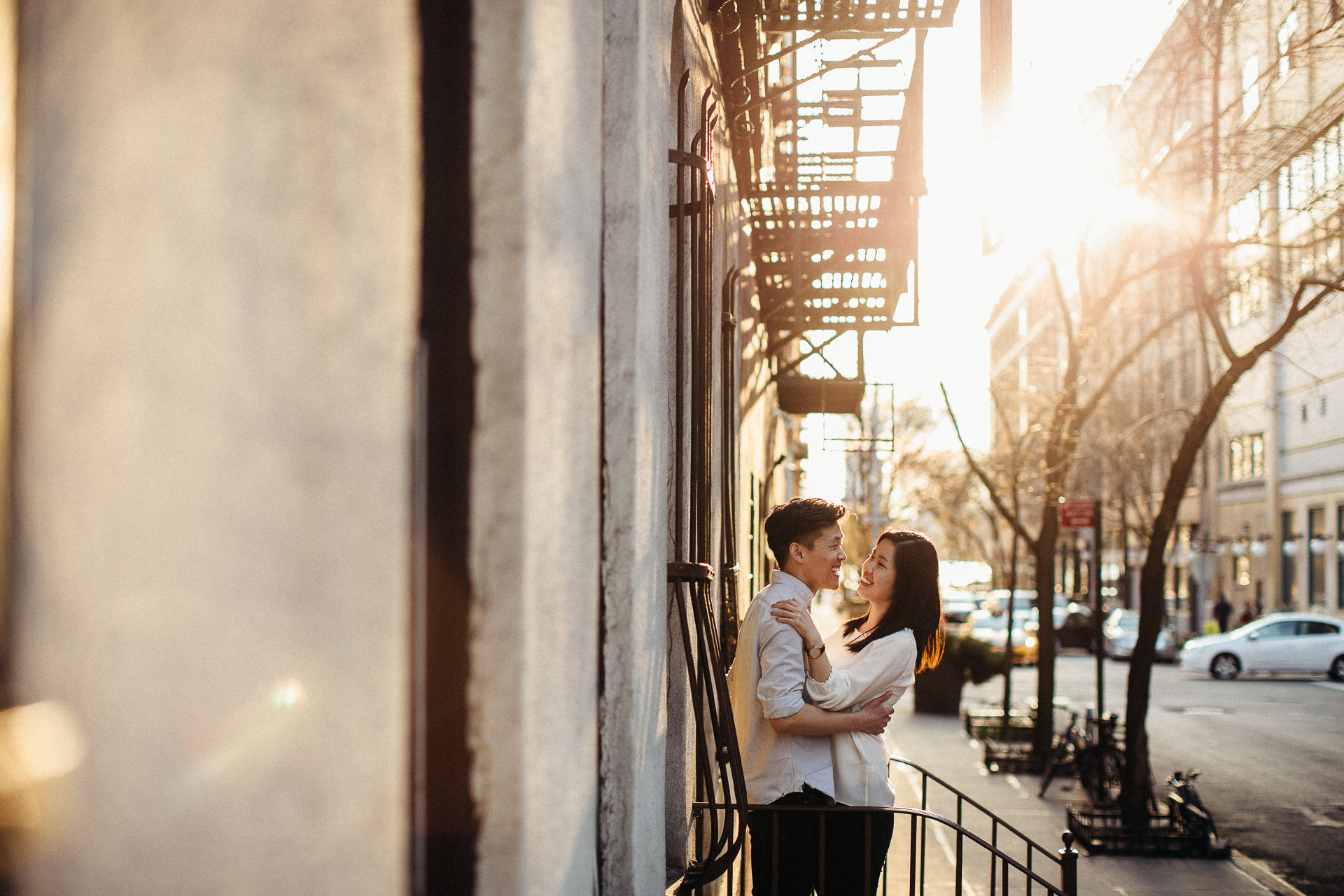 Jean & Mike Engagement Session in West Village, New York . Jean-Laurent Gaudy Photography