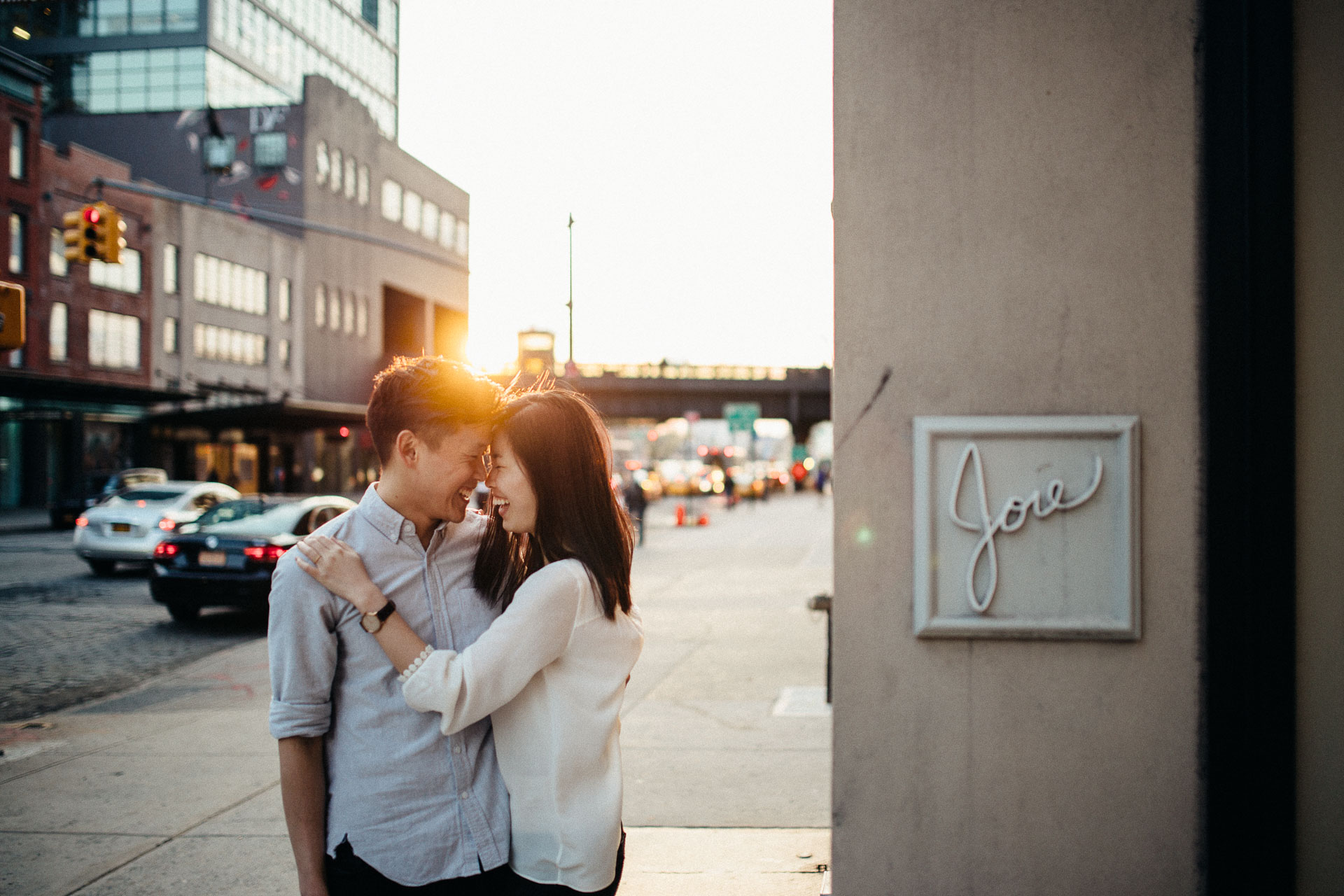 Jean & Mike Engagement Session in West Village, New York . Jean-Laurent Gaudy Photography