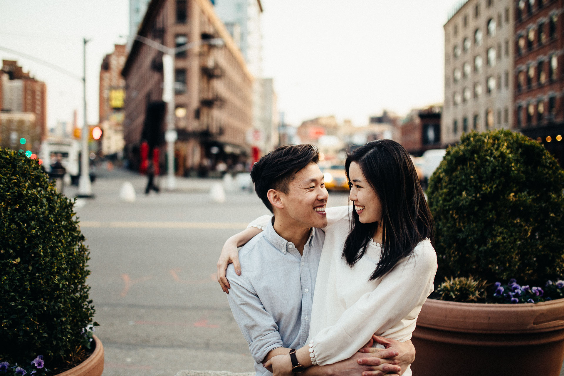 Jean & Mike Engagement Session in West Village, New York . Jean-Laurent Gaudy Photography