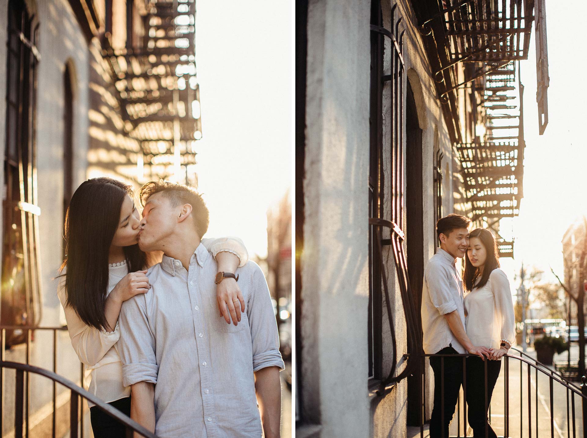 Jean & Mike Engagement Session in West Village, New York . Jean-Laurent Gaudy Photography