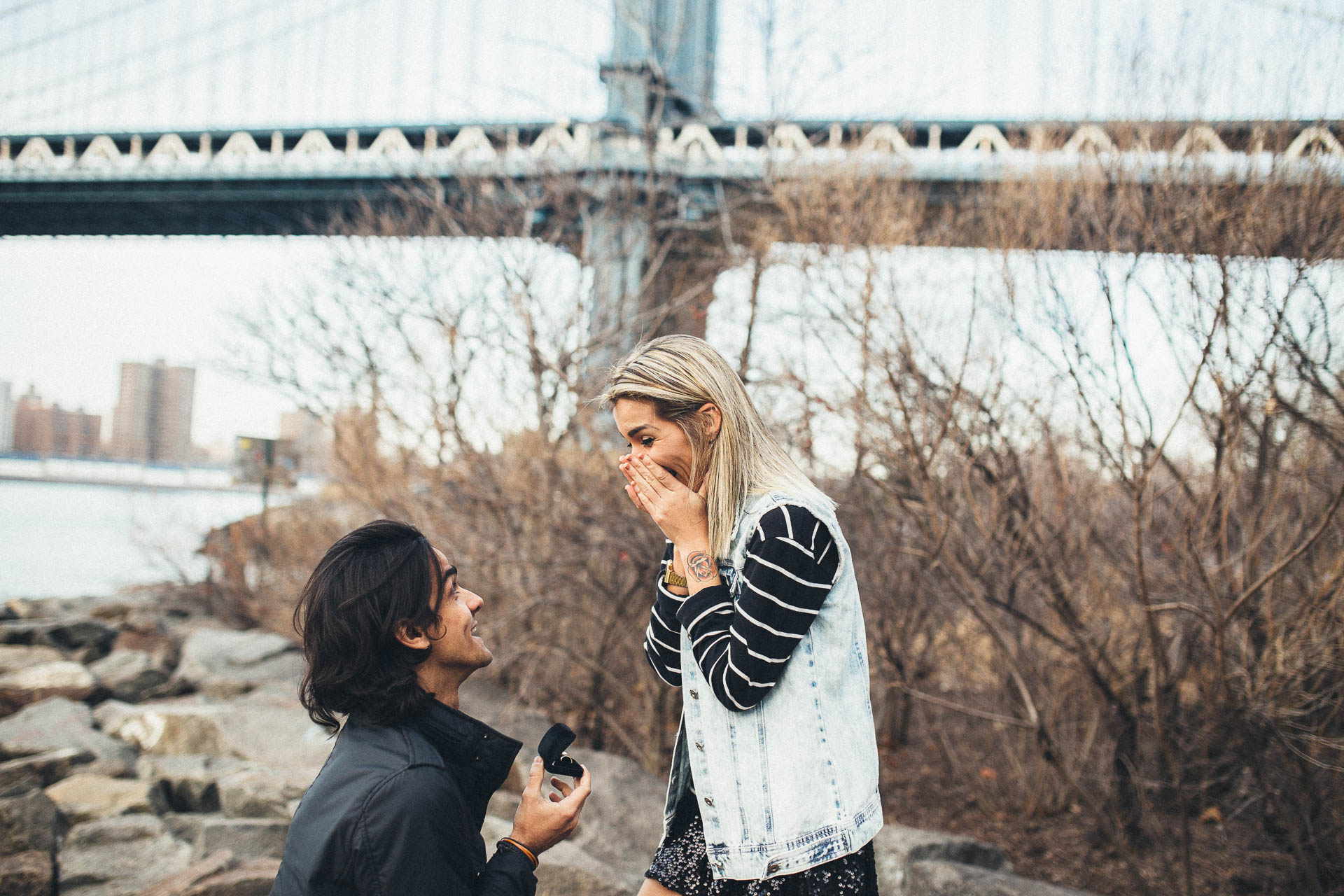 Kiko & Fefe from Brazil to New York Engagement - Jean-Laurent Gaudy Photography