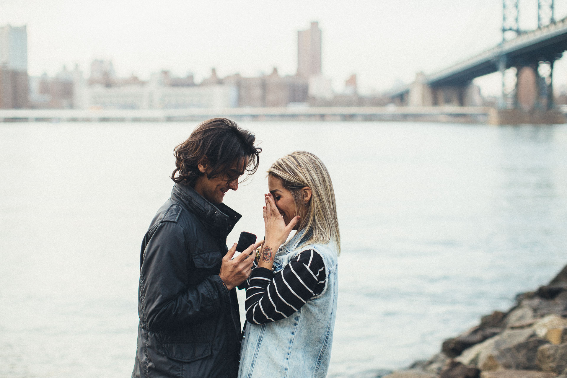 Kiko & Fefe from Brazil to New York Engagement - Jean-Laurent Gaudy Photography