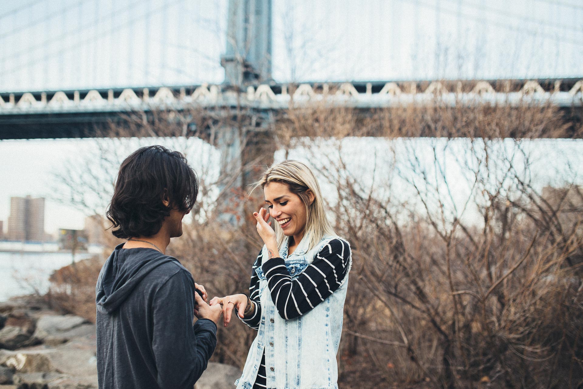 Kiko & Fefe from Brazil to New York Engagement - Jean-Laurent Gaudy Photography