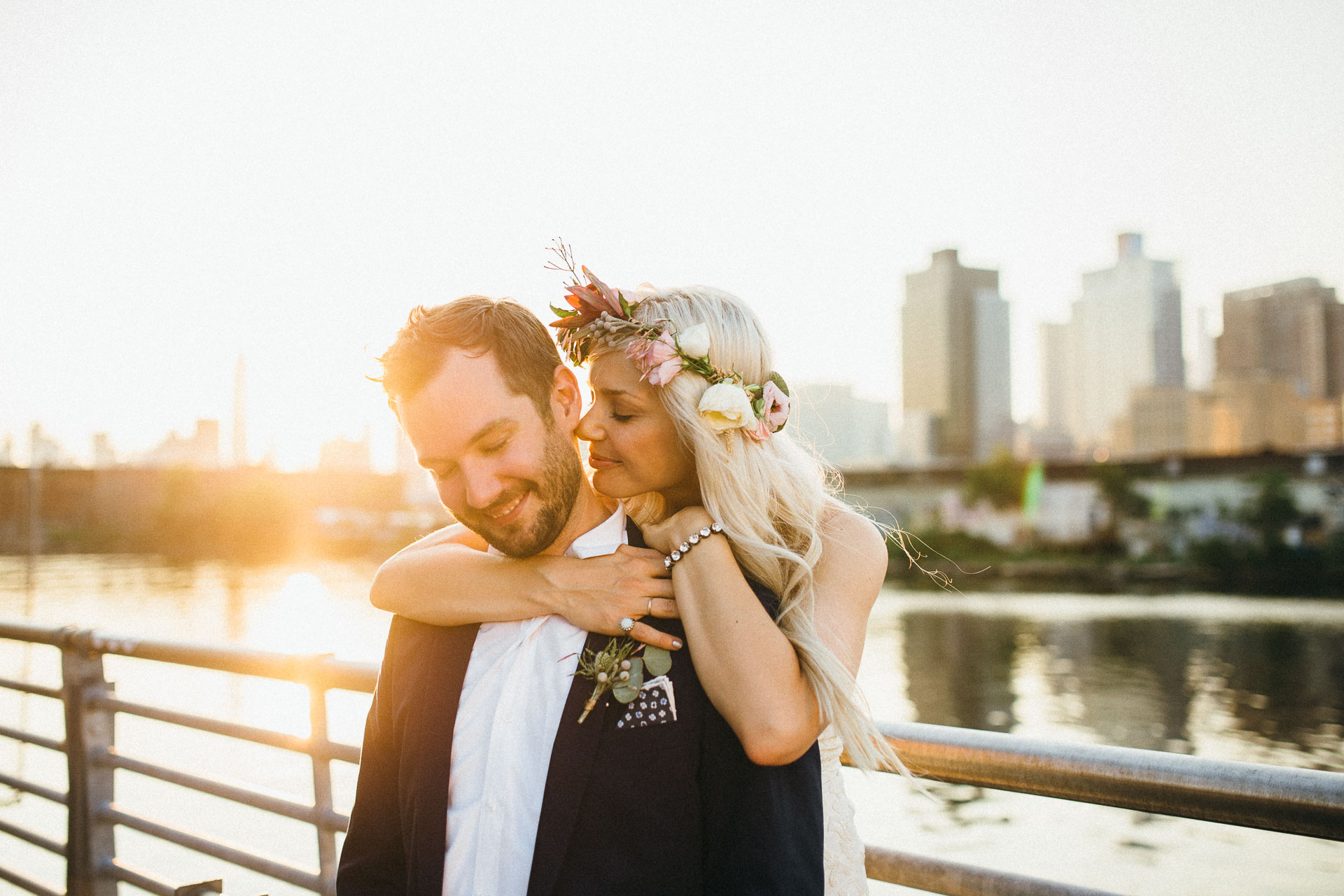 Maris & Brock Alternative Brooklyn Wedding By Jean-Laurent Gaudy Photography