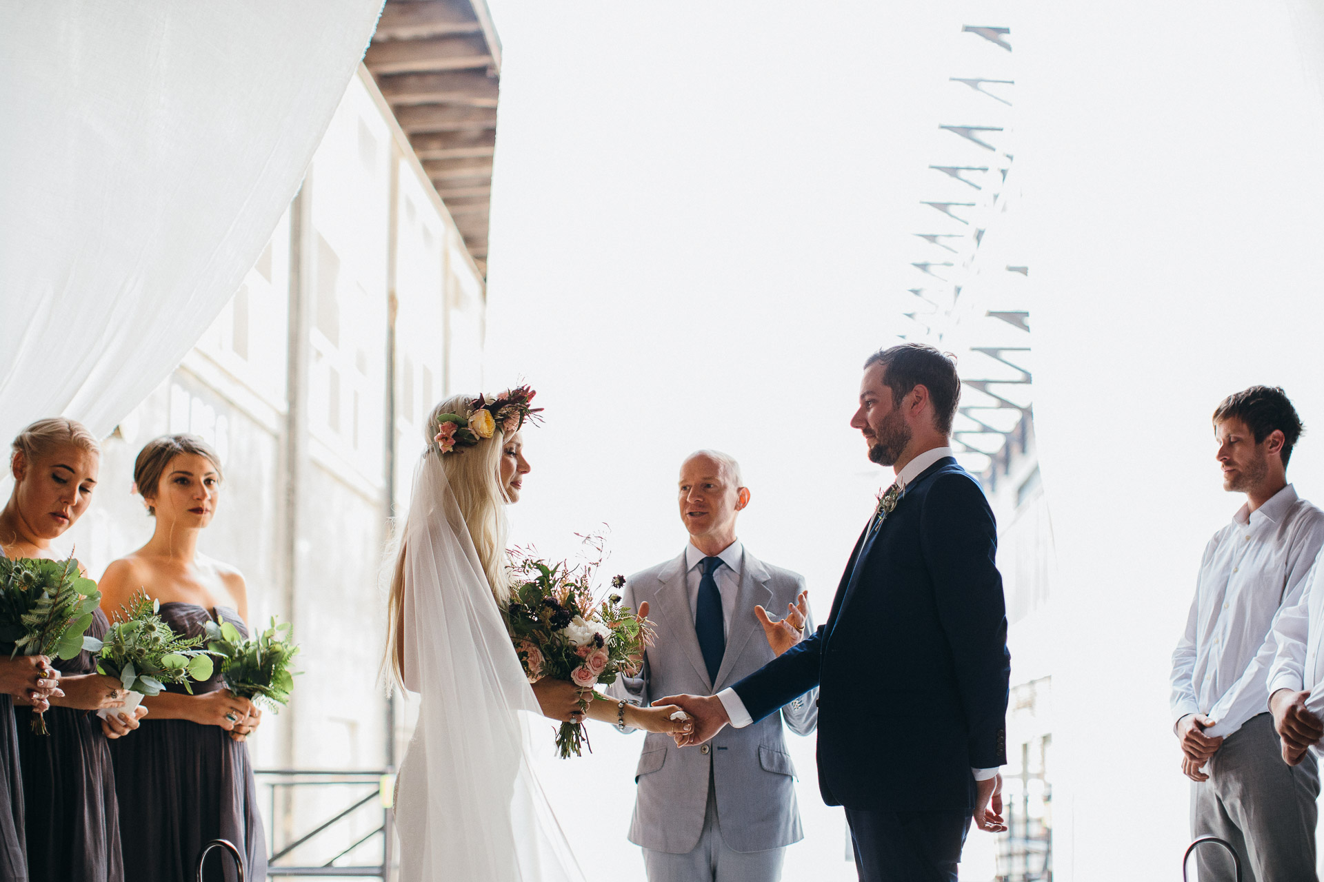 Maris & Brock Alternative Brooklyn Wedding By Jean-Laurent Gaudy Photography