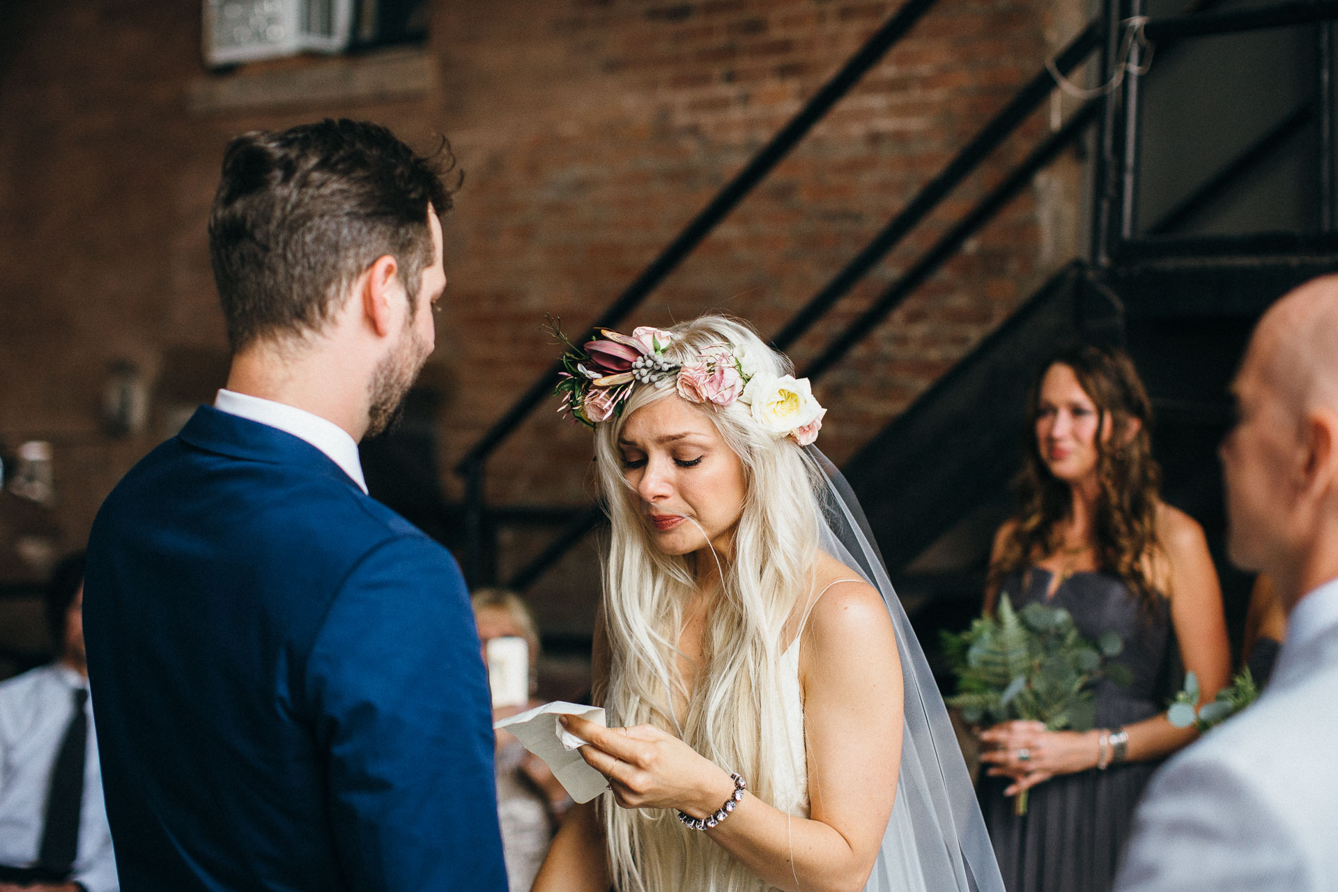 Maris & Brock Alternative Brooklyn Wedding By Jean-Laurent Gaudy Photography