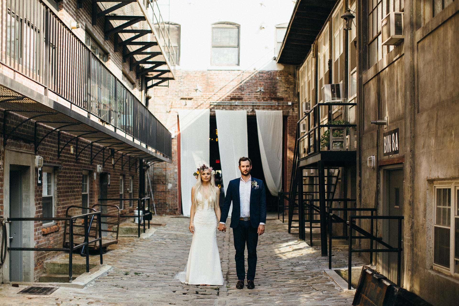 Maris & Brock Alternative Brooklyn Wedding By Jean-Laurent Gaudy Photography