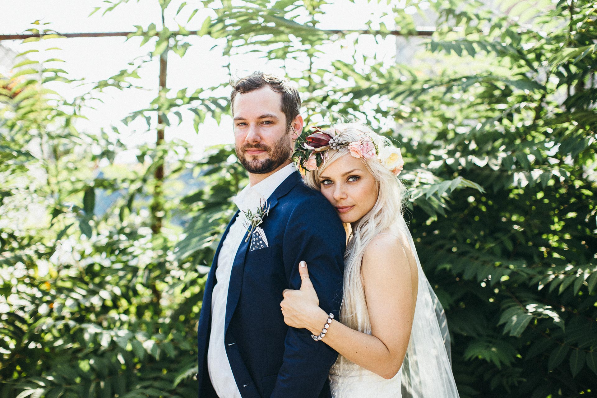 Maris & Brock Alternative Brooklyn Wedding By Jean-Laurent Gaudy Photography