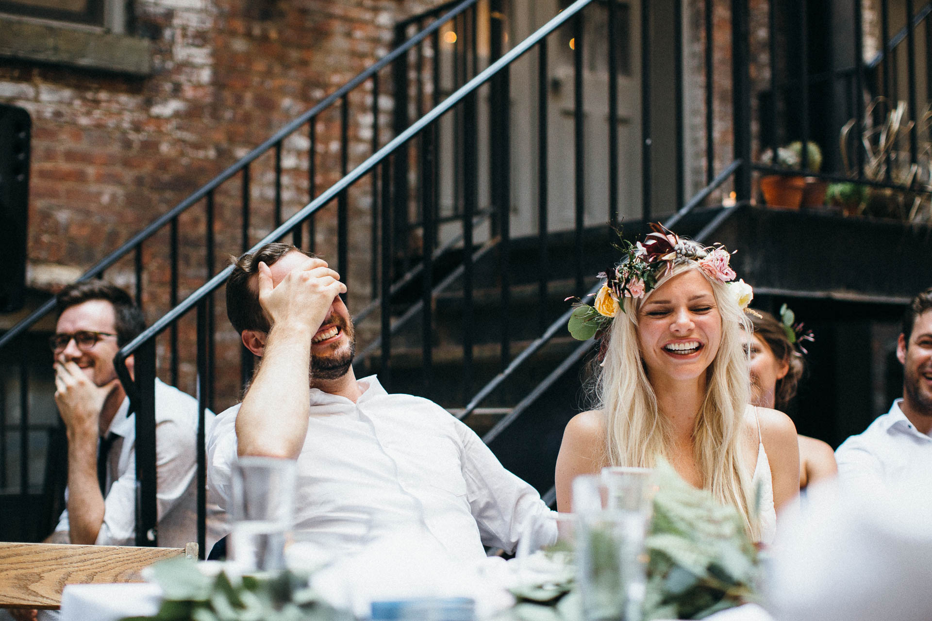 Maris & Brock Alternative Brooklyn Wedding By Jean-Laurent Gaudy Photography