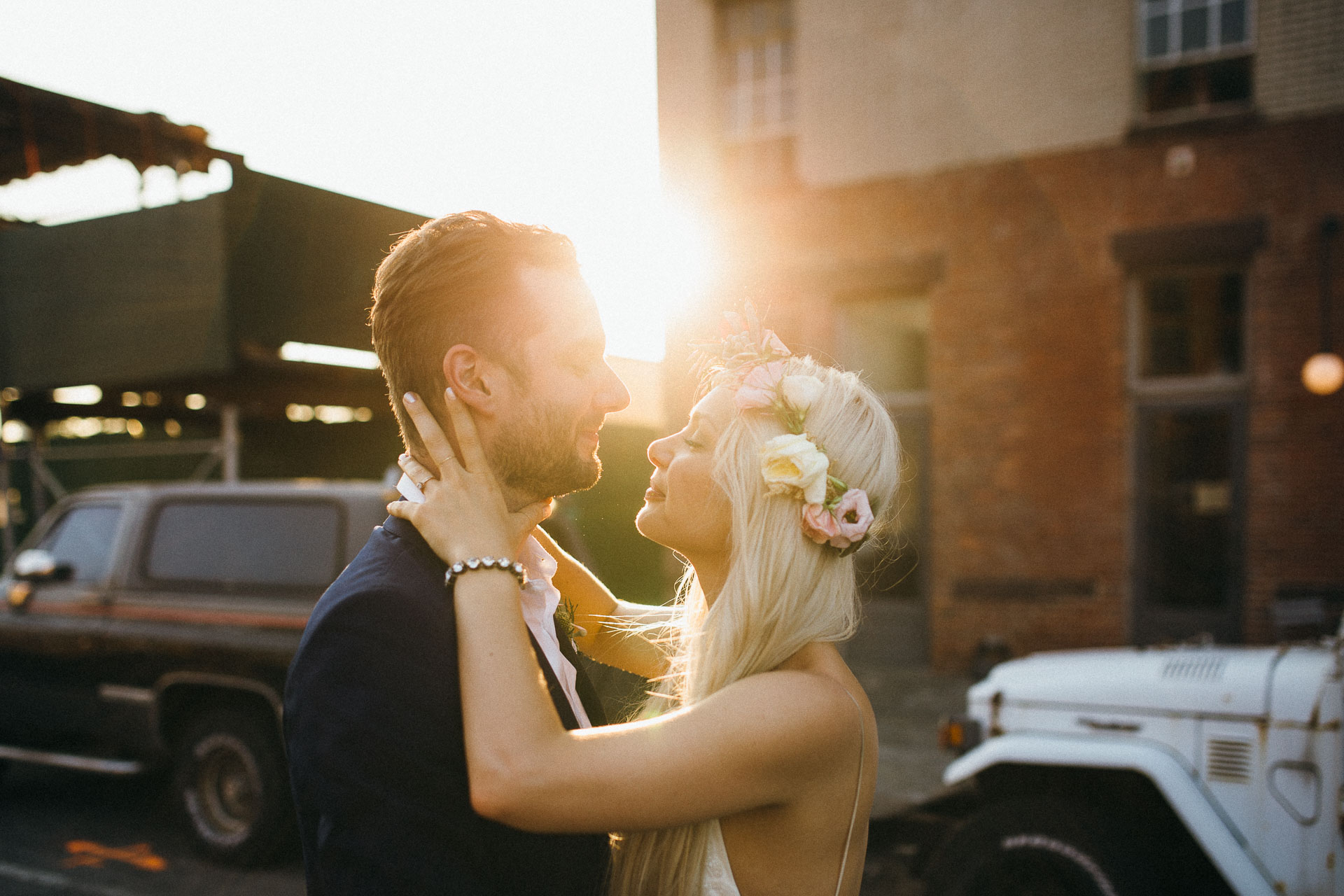 Maris & Brock Alternative Brooklyn Wedding By Jean-Laurent Gaudy Photography