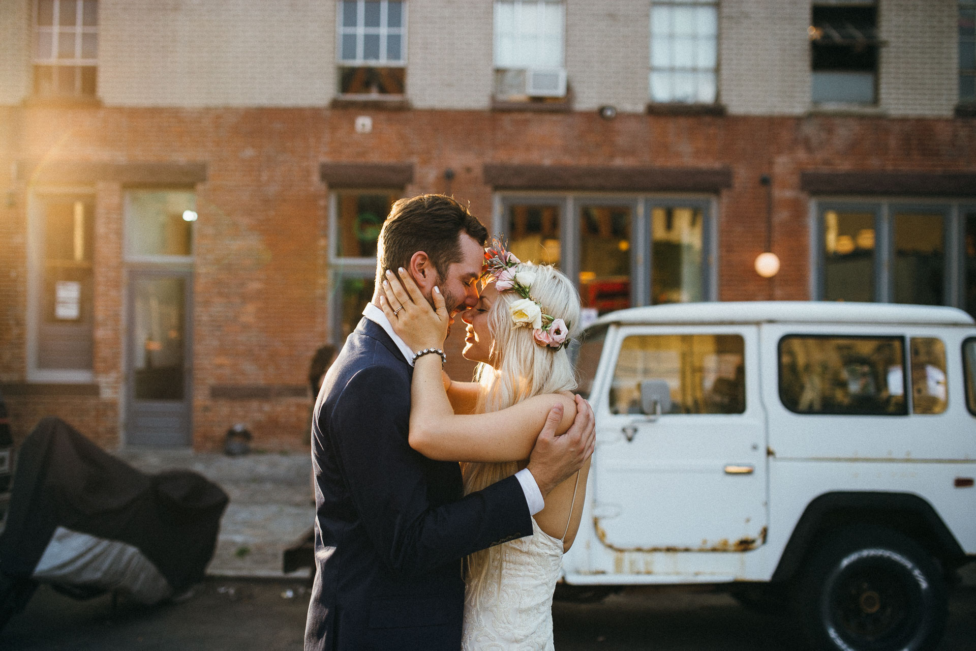 Maris & Brock Alternative Brooklyn Wedding By Jean-Laurent Gaudy Photography