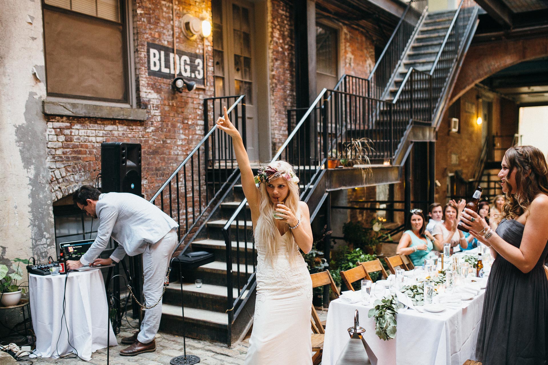 Maris & Brock Alternative Brooklyn Wedding By Jean-Laurent Gaudy Photography