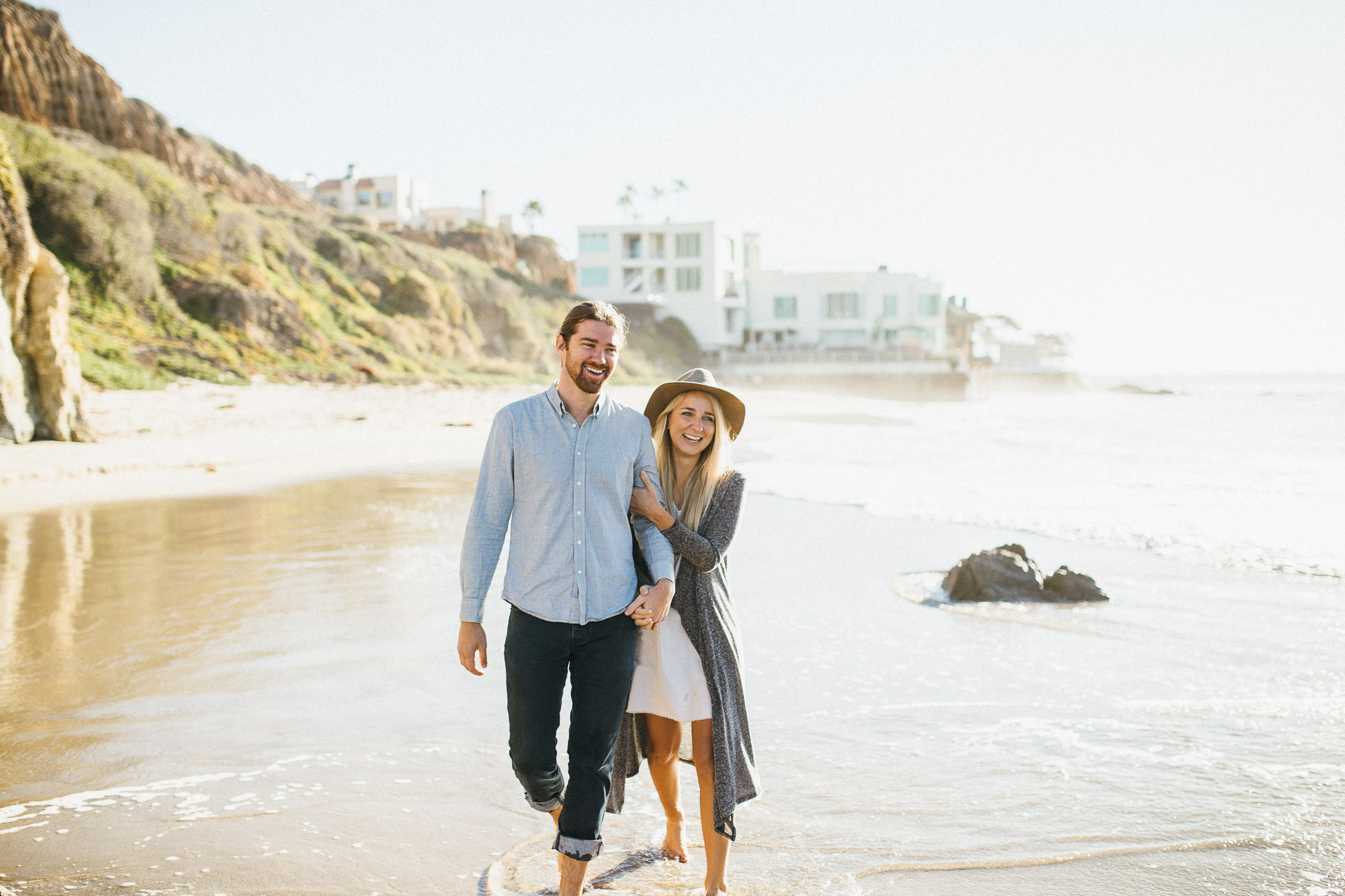 Malibu Los Angeles Engagement in California by Jean-Laurent Gaudy Photography
