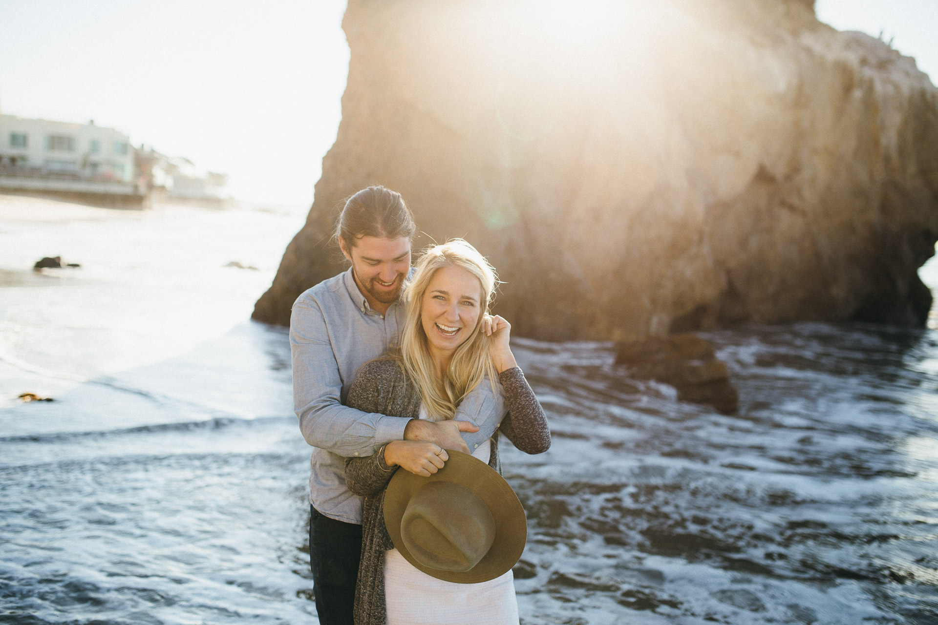 Malibu Los Angeles Engagement in California by Jean-Laurent Gaudy Photography