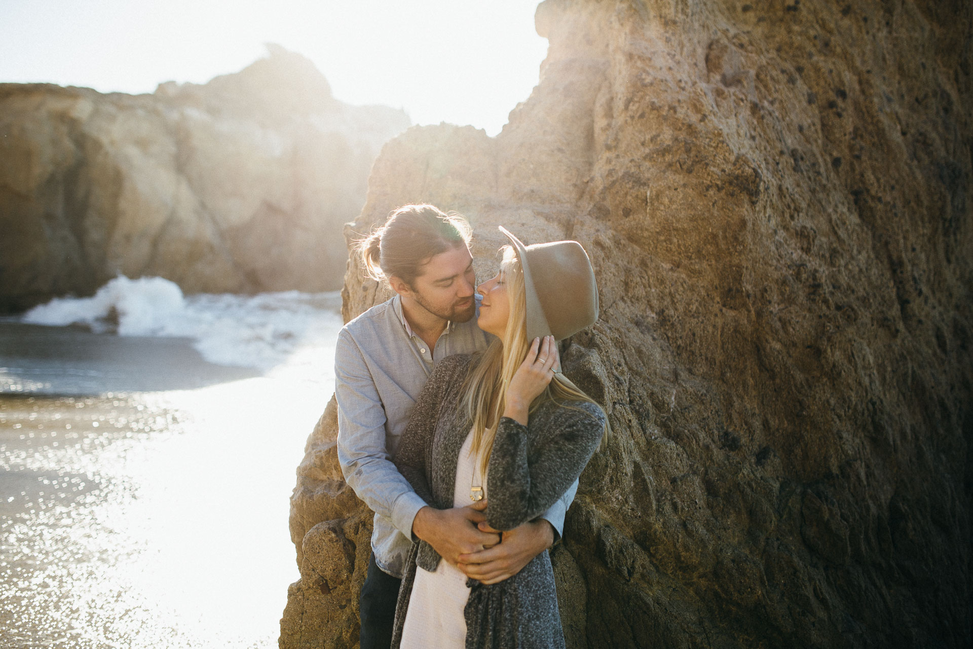 Malibu Los Angeles Engagement in California by Jean-Laurent Gaudy Photography