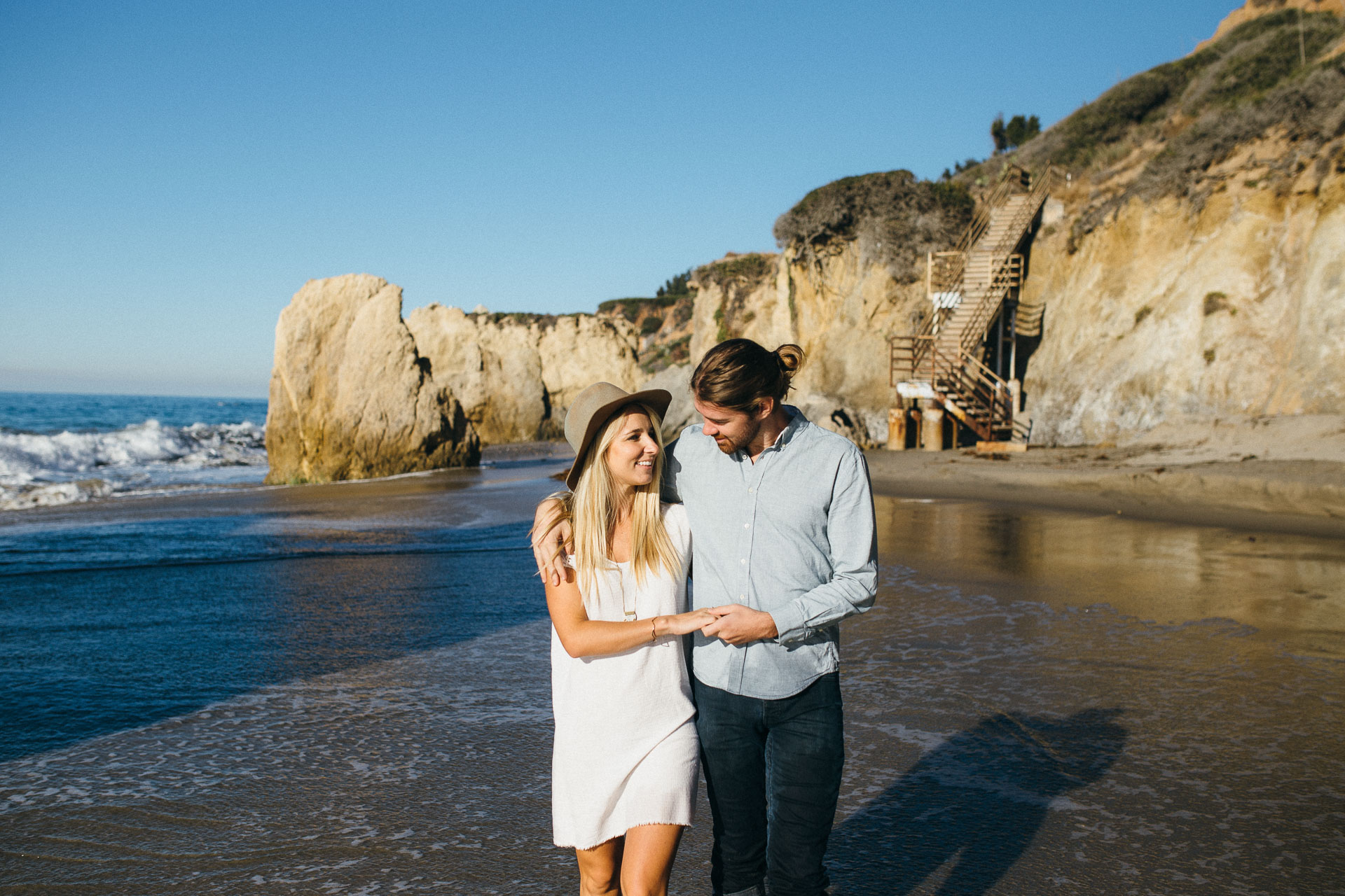 Malibu Los Angeles Engagement in California by Jean-Laurent Gaudy Photography