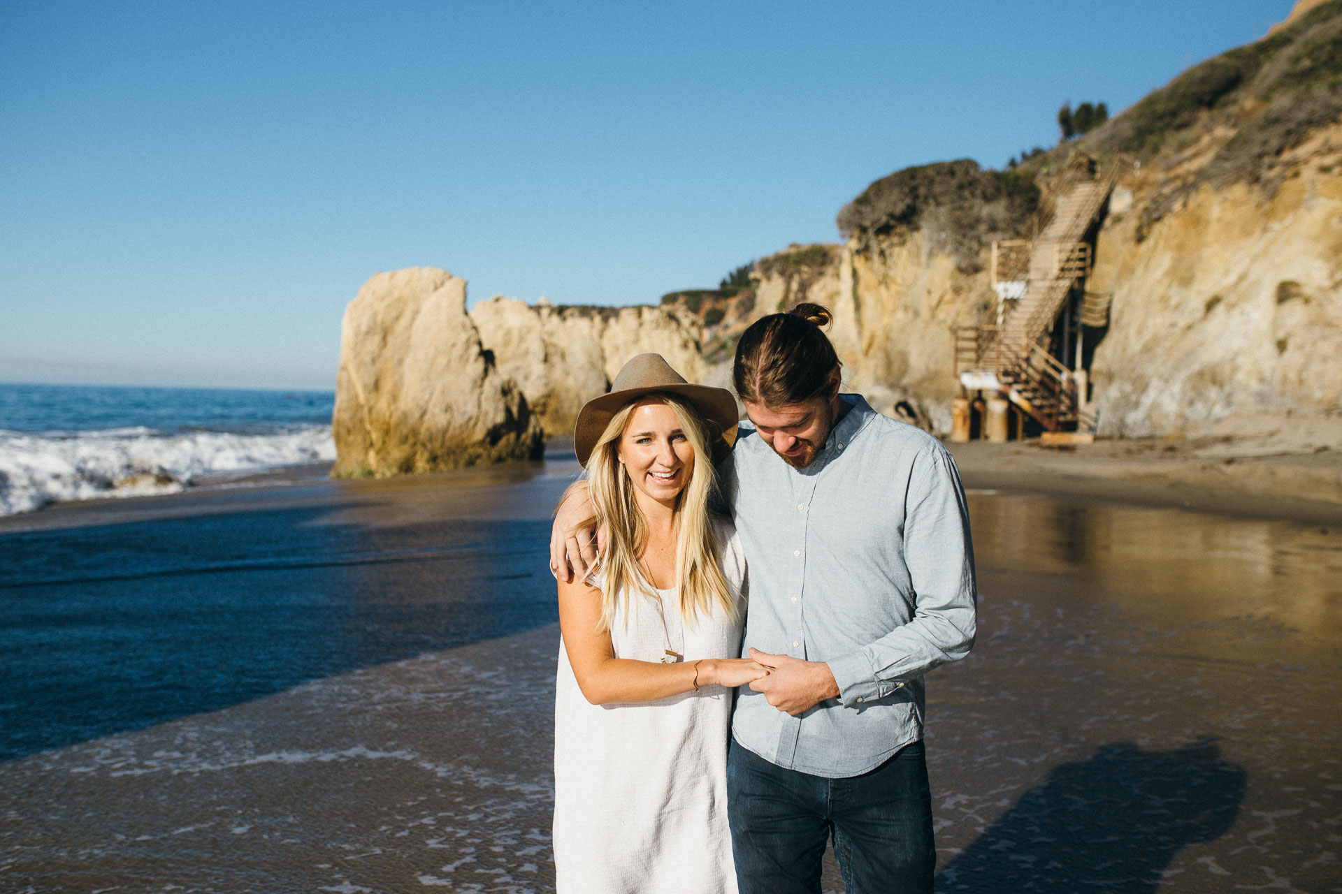 Malibu Los Angeles Engagement in California by Jean-Laurent Gaudy Photography