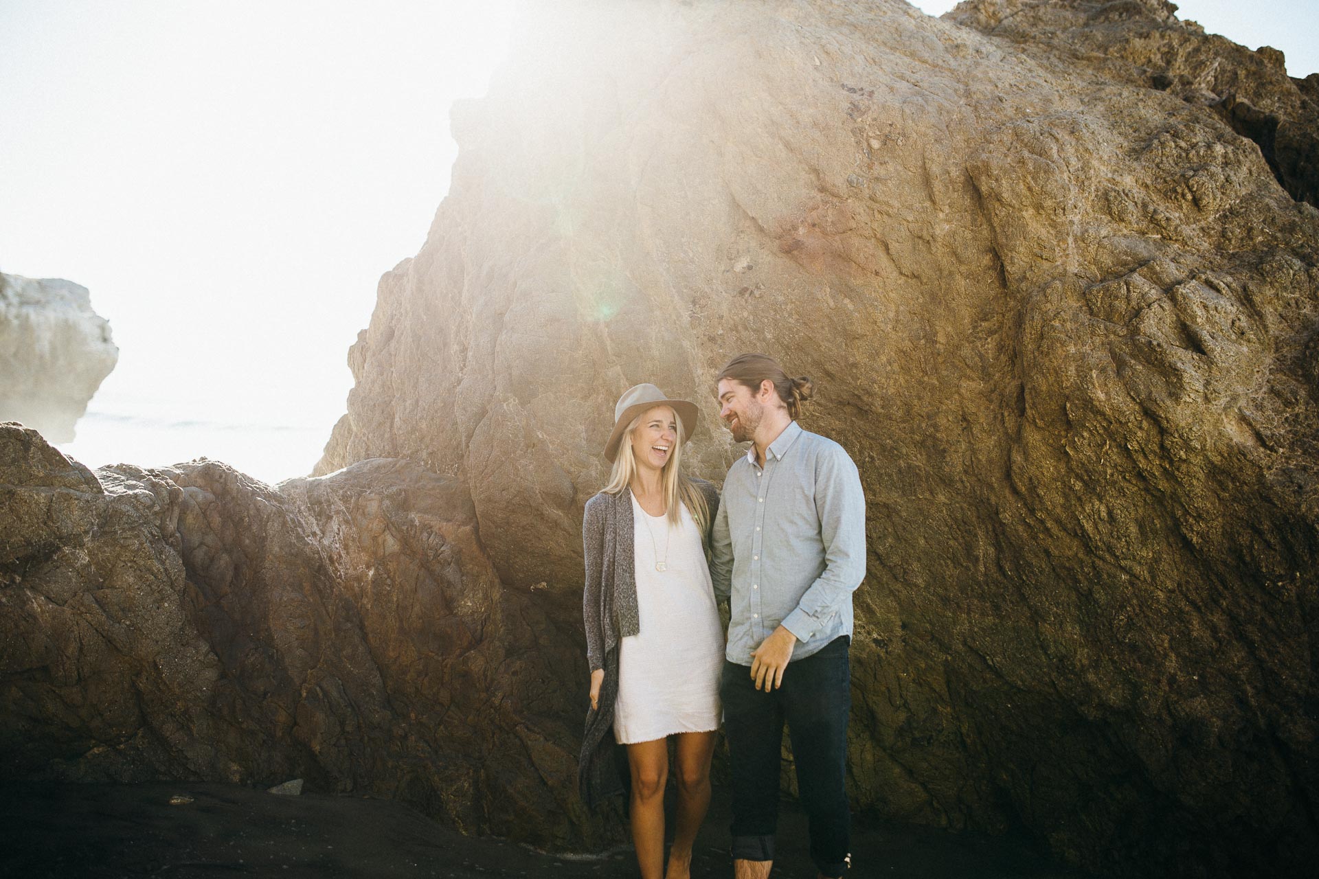 Malibu Los Angeles Engagement in California by Jean-Laurent Gaudy Photography