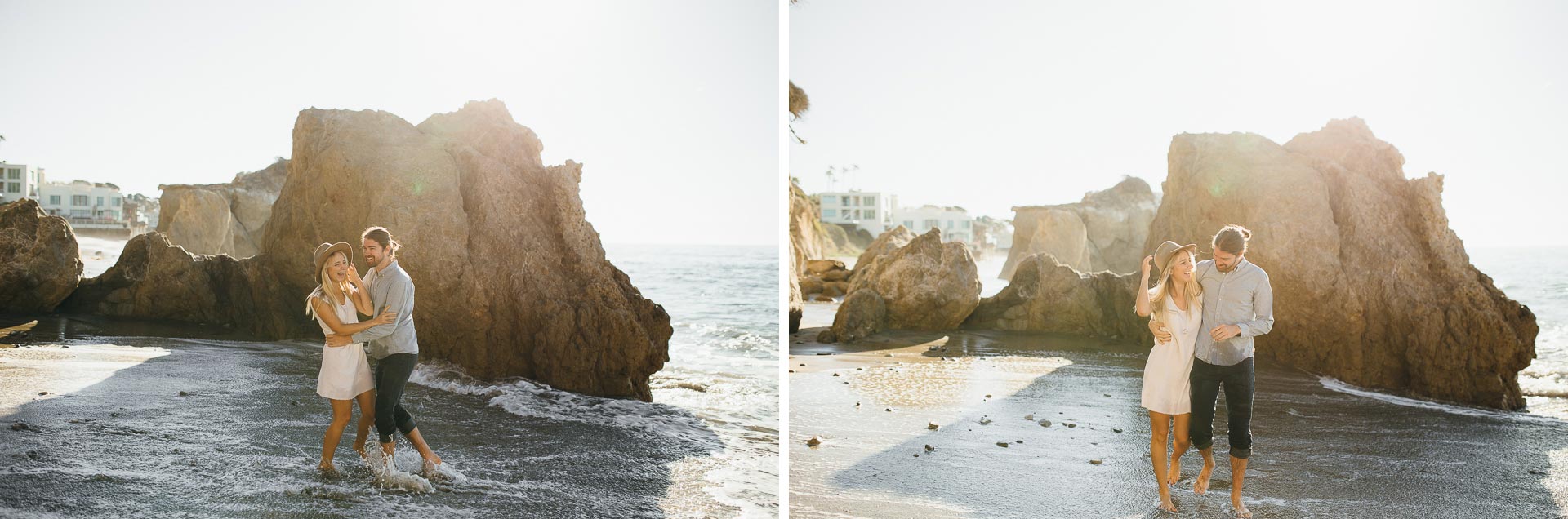 Malibu Los Angeles Engagement in California by Jean-Laurent Gaudy Photography