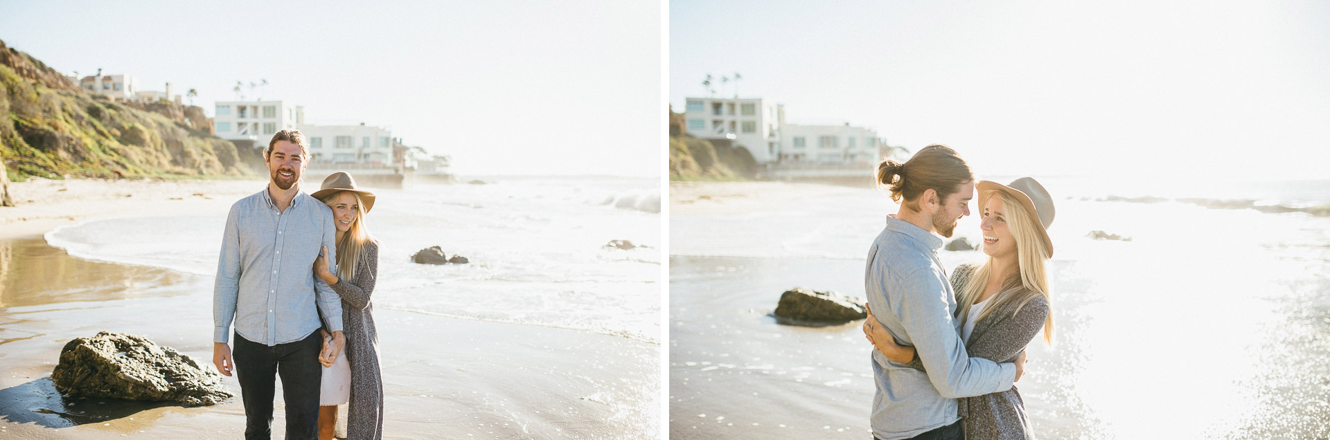 Malibu Los Angeles Engagement in California by Jean-Laurent Gaudy Photography