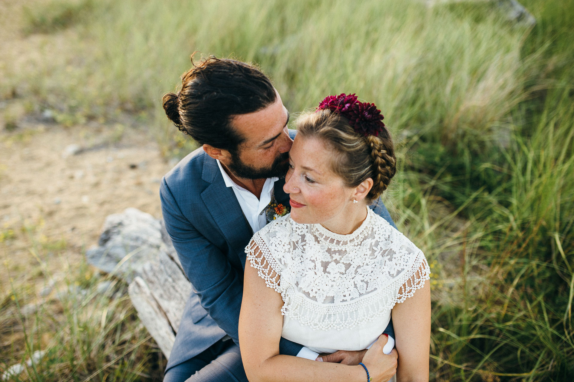 Filiz & Greg Montauk Intimate Wedding by Jean-Laurent Gaudy Photography