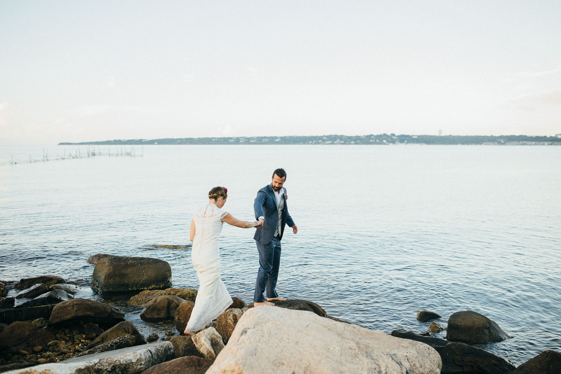 Filiz & Greg Montauk Intimate Wedding by Jean-Laurent Gaudy Photography
