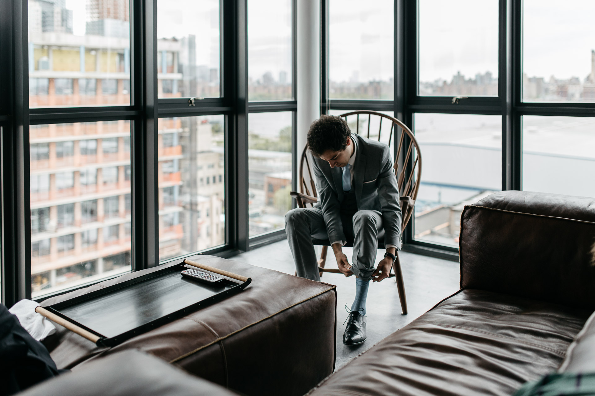 Wythe Hotel Intimate wedding by Jean-Laurent Gaudy Photography