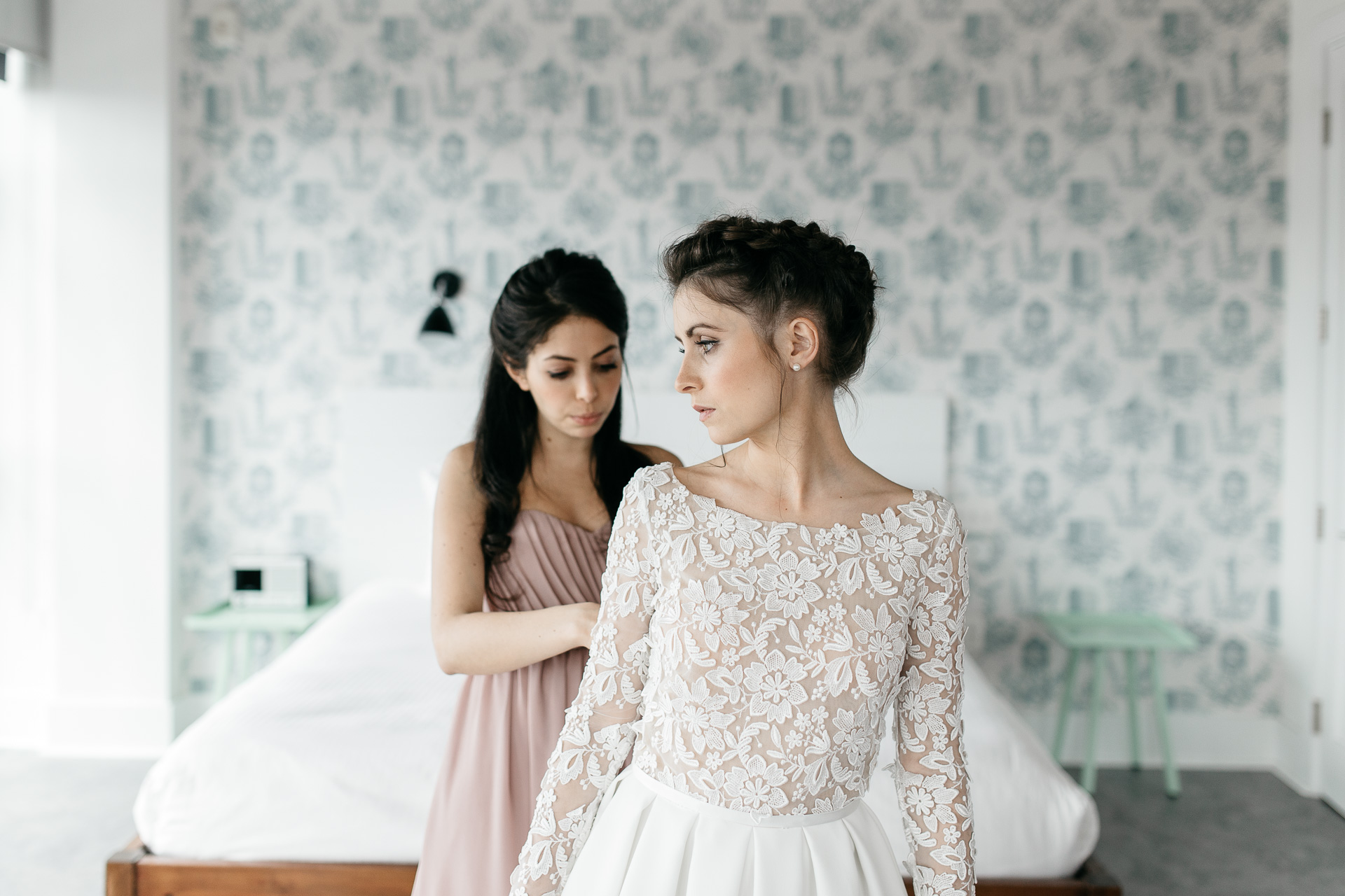 Wythe Hotel Intimate wedding by Jean-Laurent Gaudy Photography