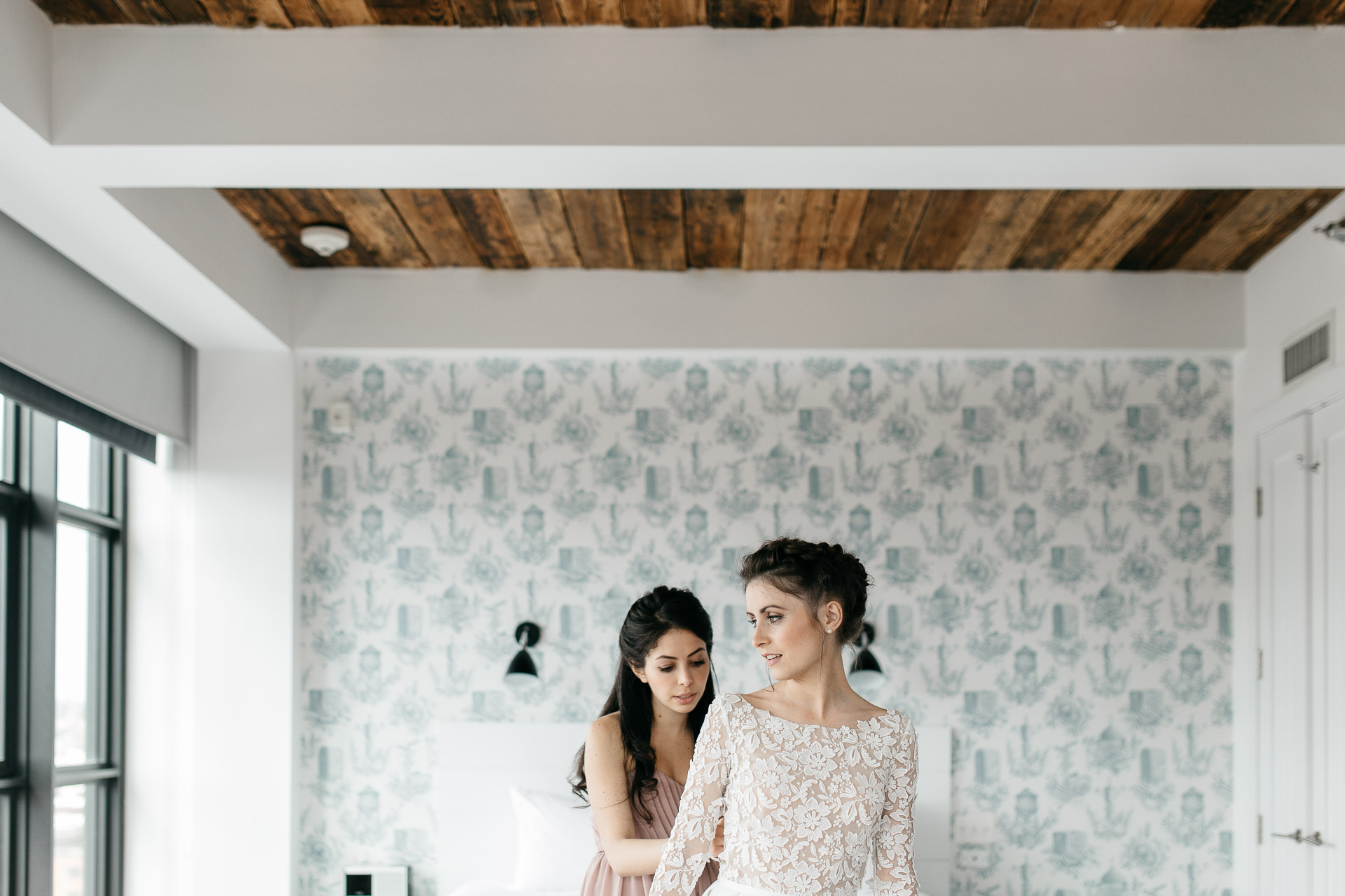 Wythe Hotel Intimate wedding by Jean-Laurent Gaudy Photography