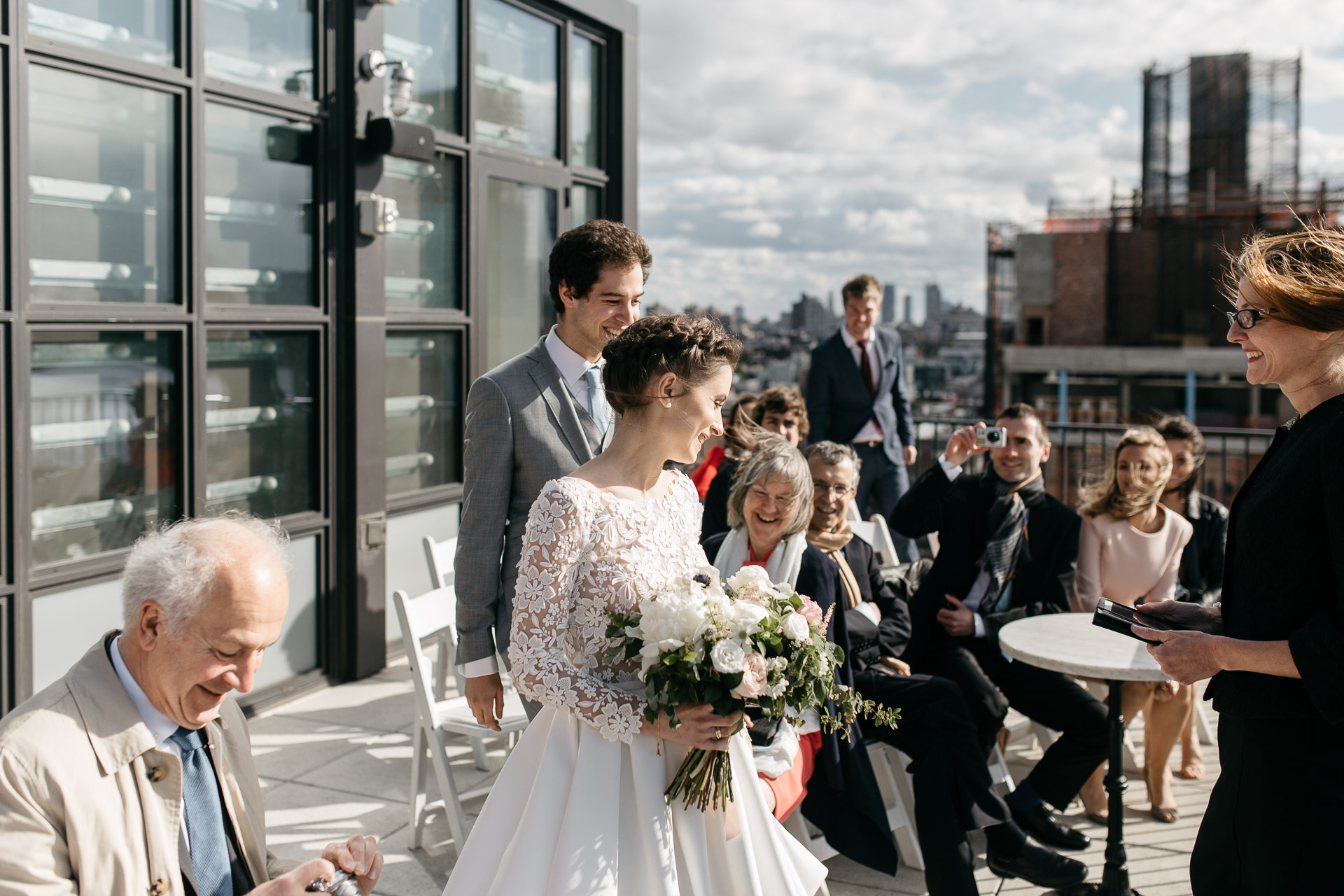 Wythe Hotel Intimate wedding by Jean-Laurent Gaudy Photography